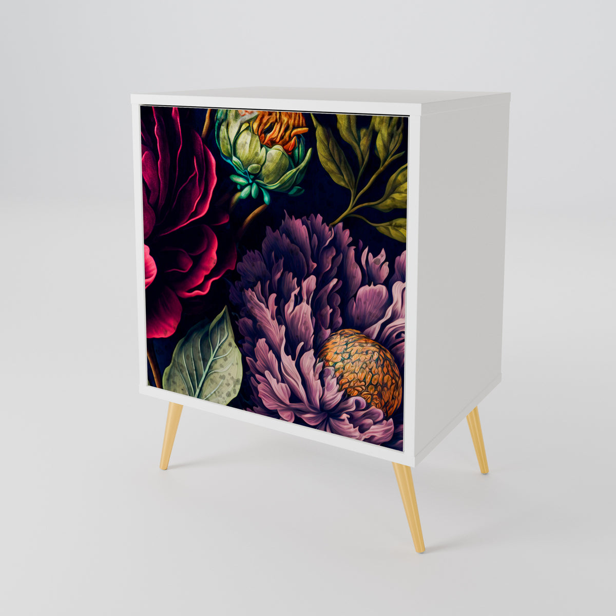 BLOOMING ELEGANCE Jednodveřová komoda