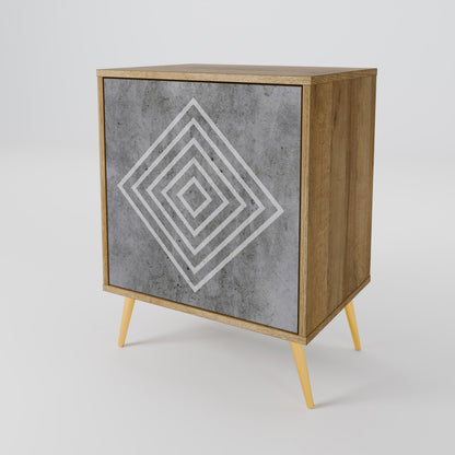 POLYGONAL ARTISTRY Jednodveřová komoda