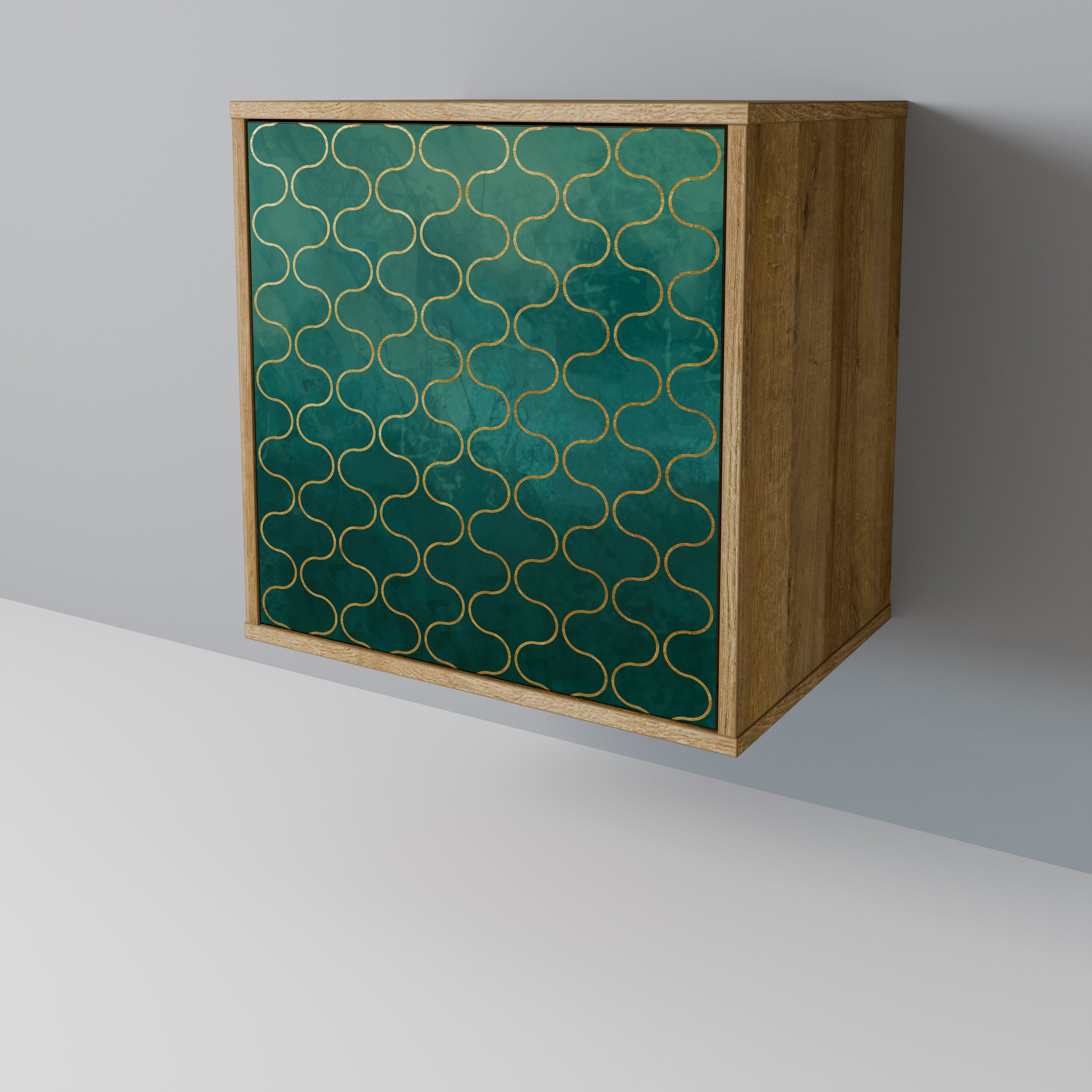 TESSELATED GREENERY 1-Door Sideboard