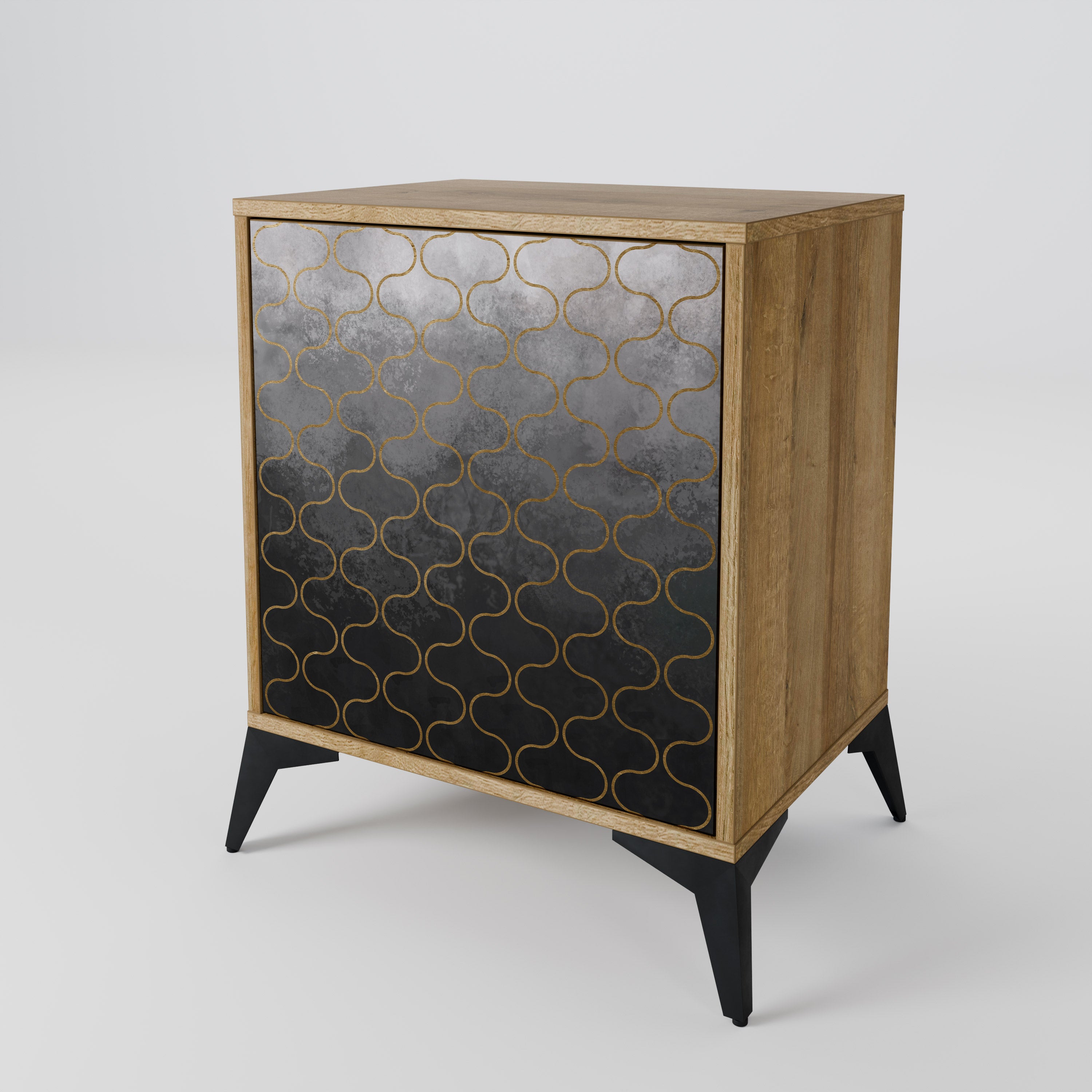 TESSELATED GRAYISH 1-Door Sideboard