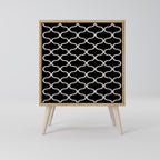 TESSELATED BLACKNESS 1-Door Sideboard