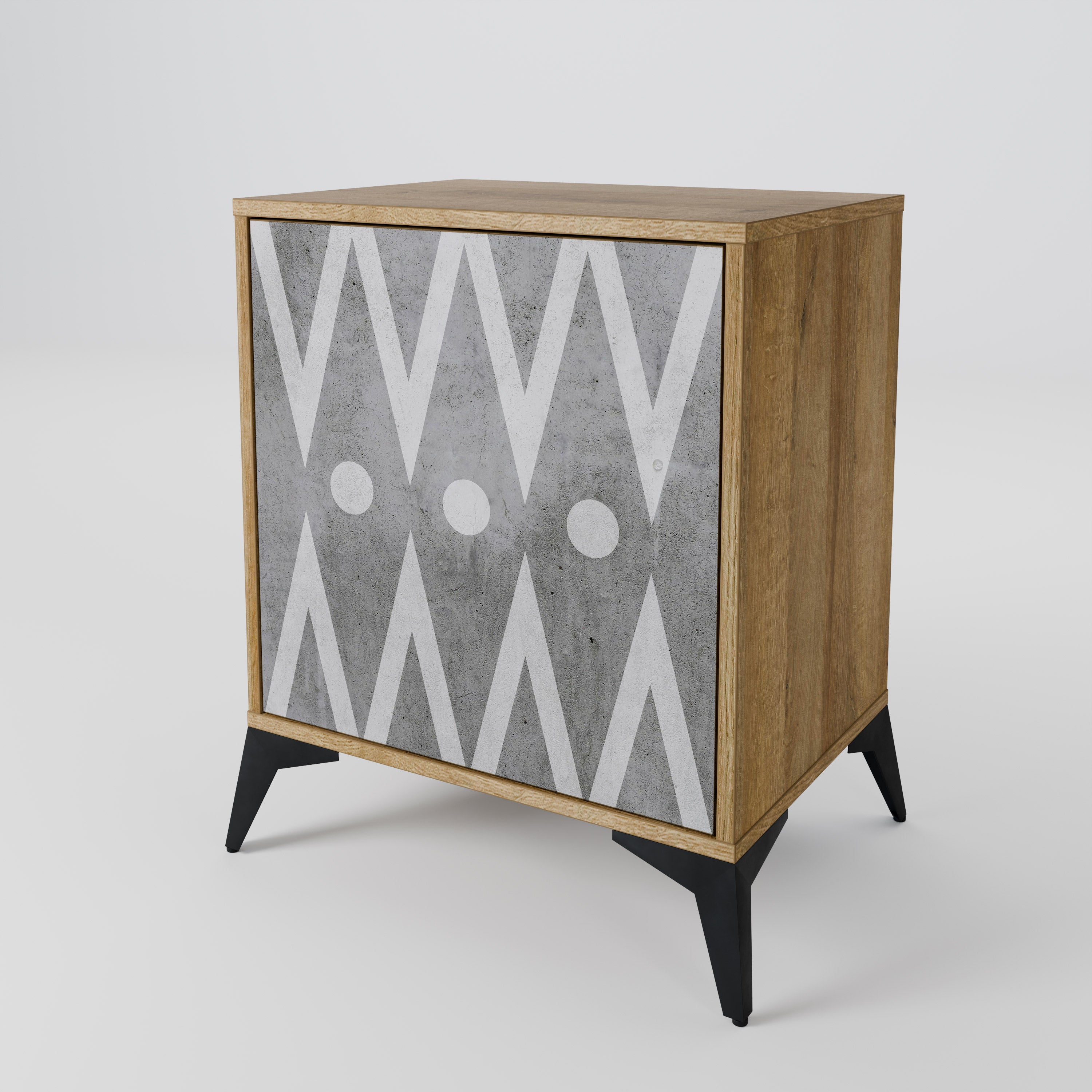 SHARP EDGES 1-Door Sideboard