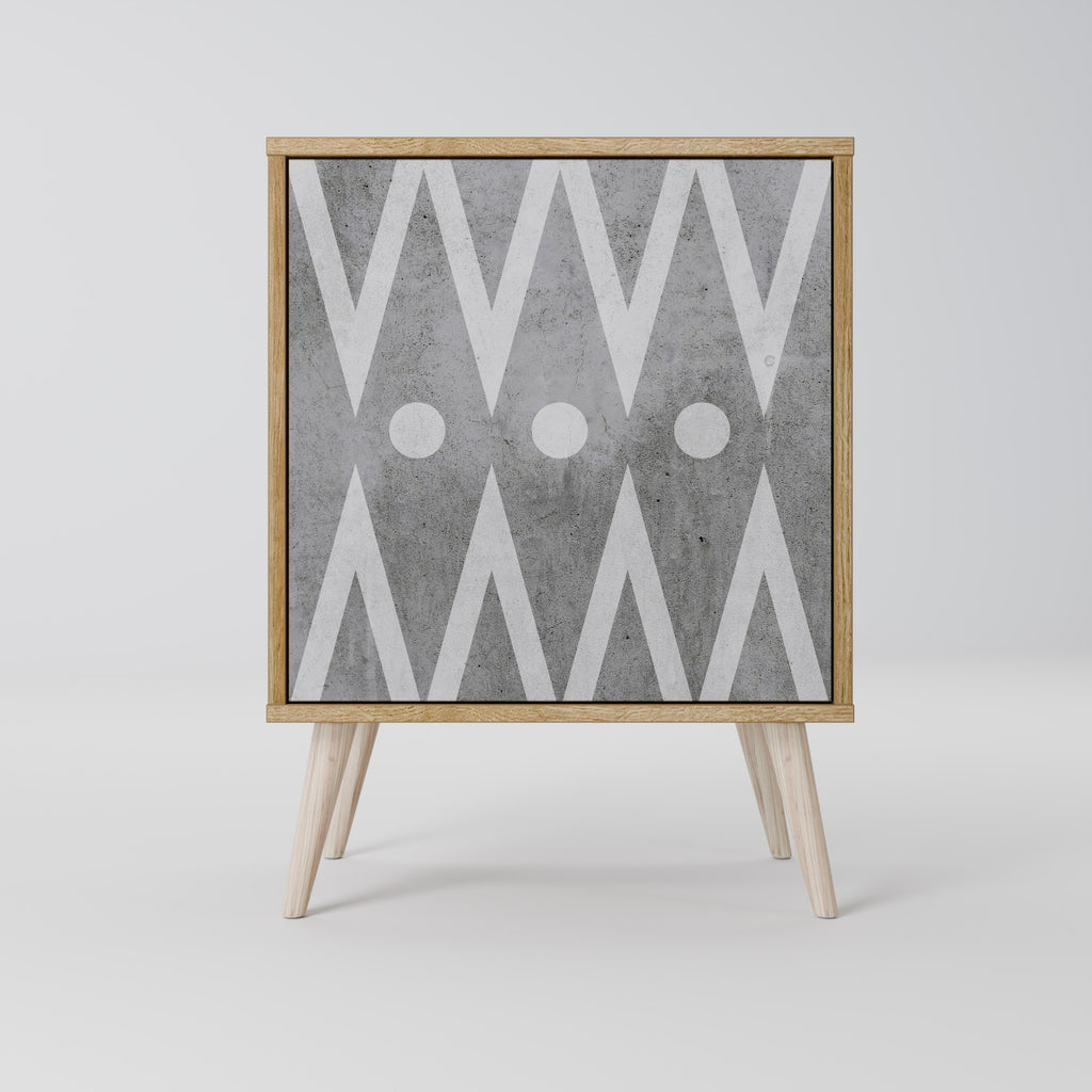 SHARP EDGES 1-Door Sideboard