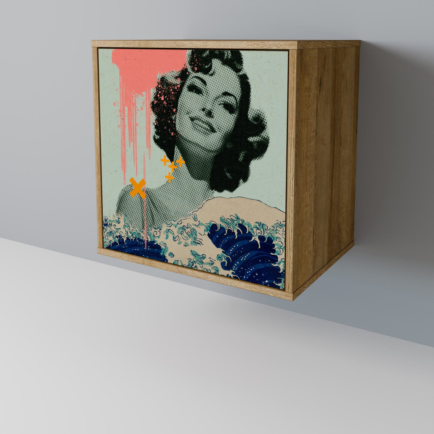 KANAGAWA BEAUTY Jednodveřová komoda