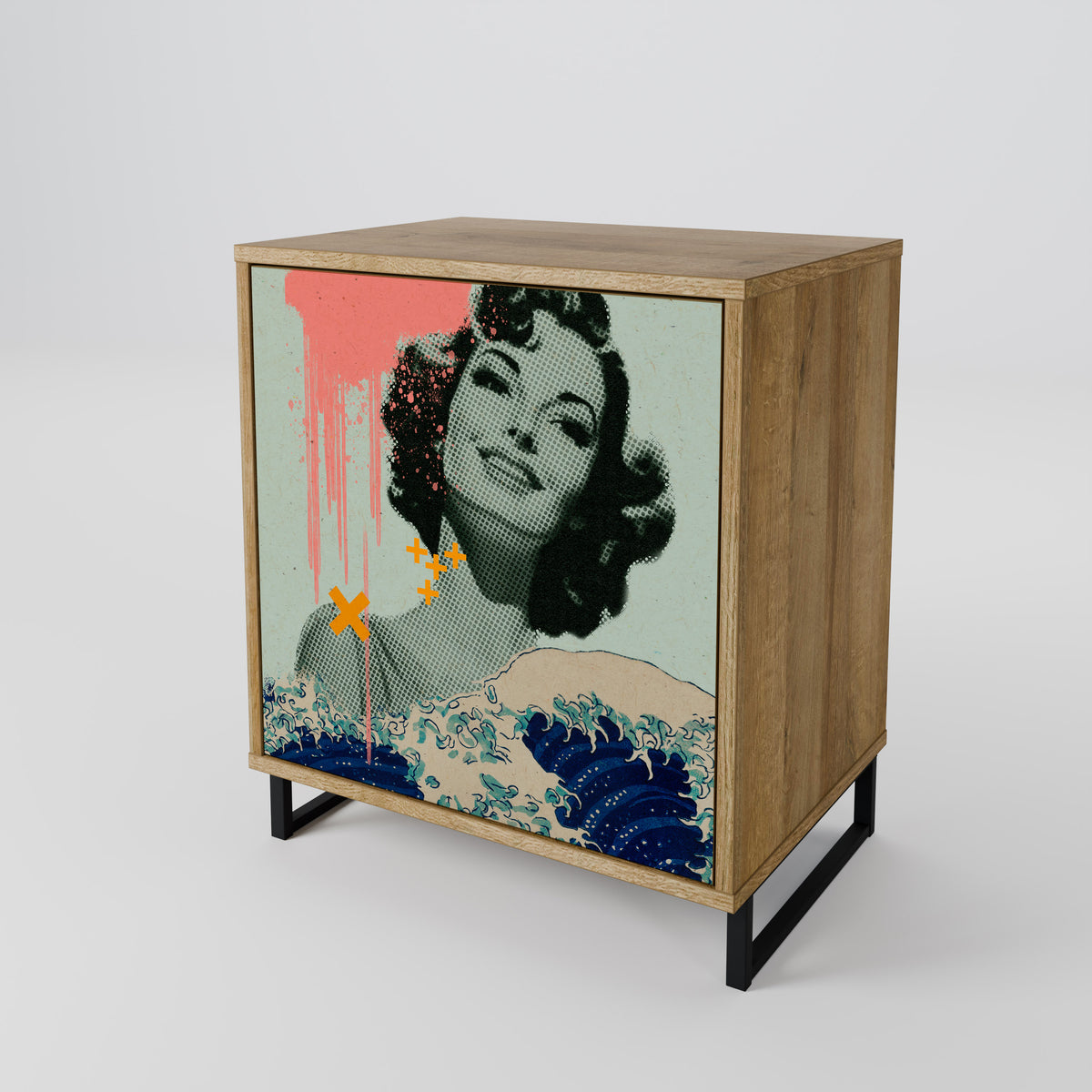 KANAGAWA BEAUTY Jednodveřová komoda