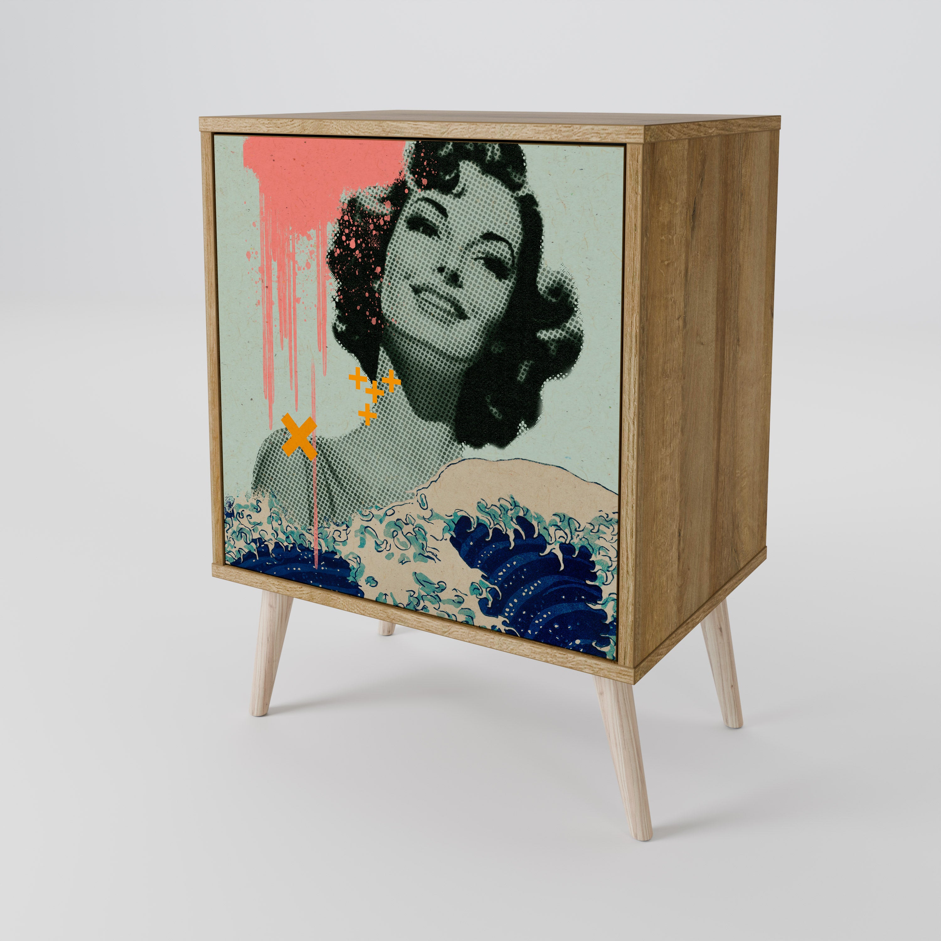 KANAGAWA BEAUTY 1-Door Sideboard