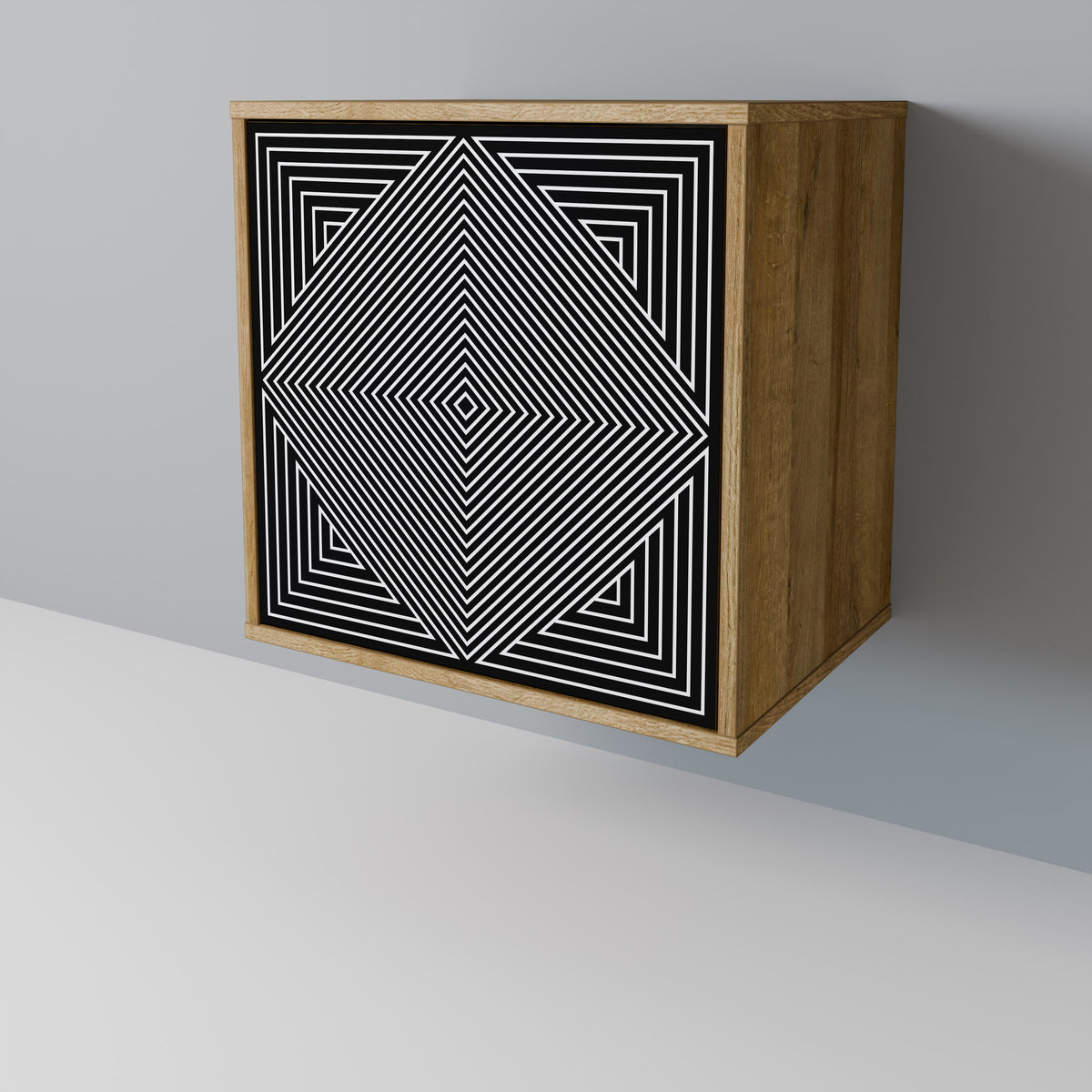 POLYGON ILLUSION Jednodveřová komoda