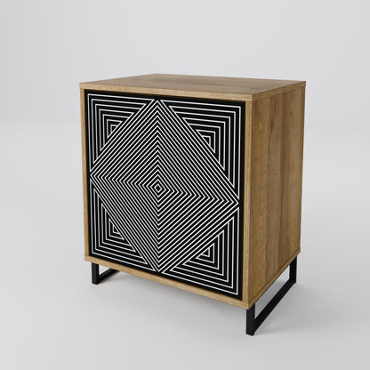 POLYGON ILLUSION Jednodveřová komoda