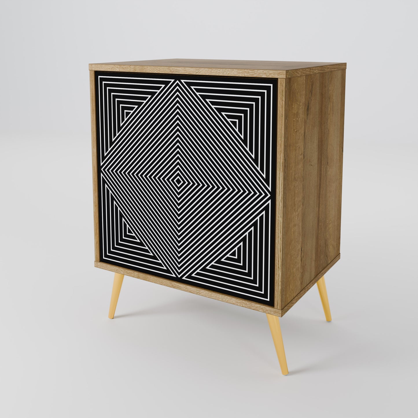 POLYGON ILLUSION Jednodveřová komoda