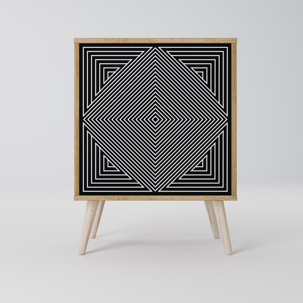 POLYGON ILLUSION 1-Door Sideboard