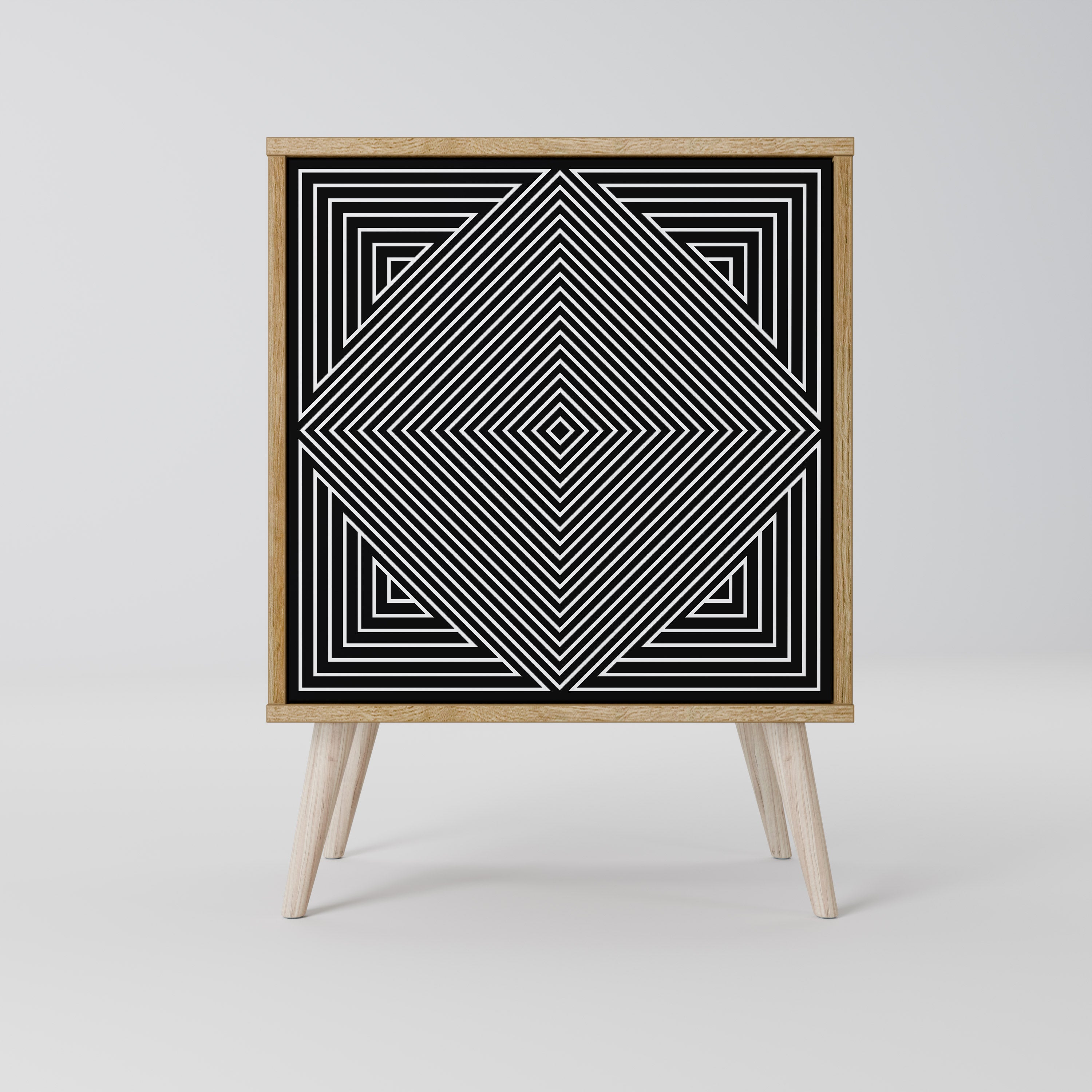 POLYGON ILLUSION 1-Door Sideboard
