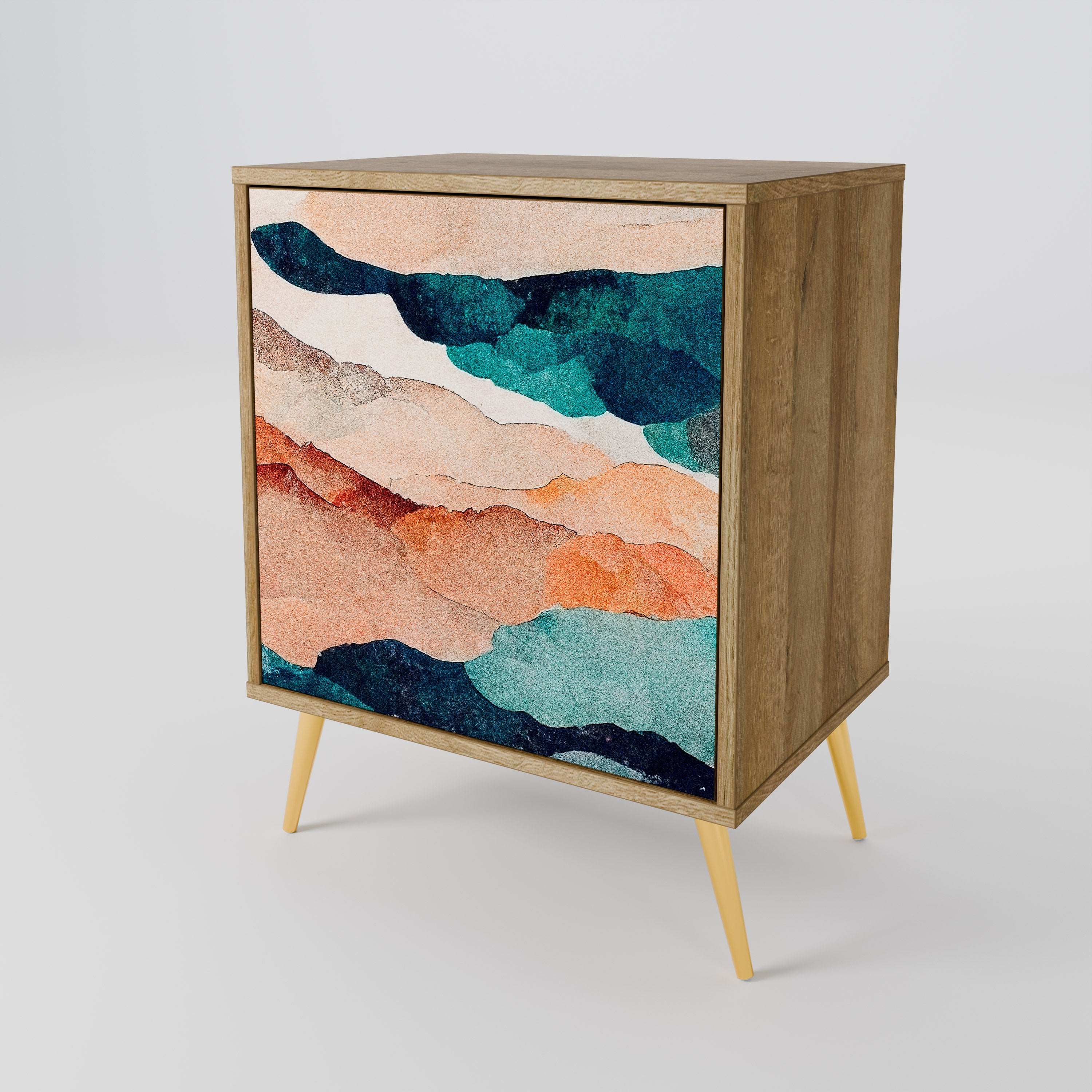 ABSTRACT LANDSCAPE 1-Door Sideboard