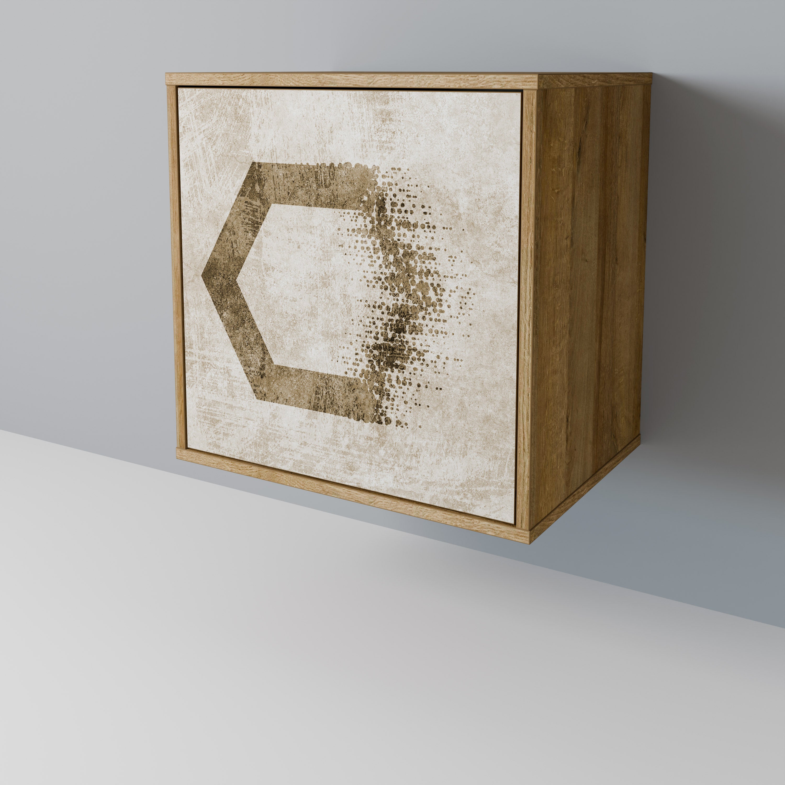 HEXAGONAL SHAPES 1-Door Sideboard