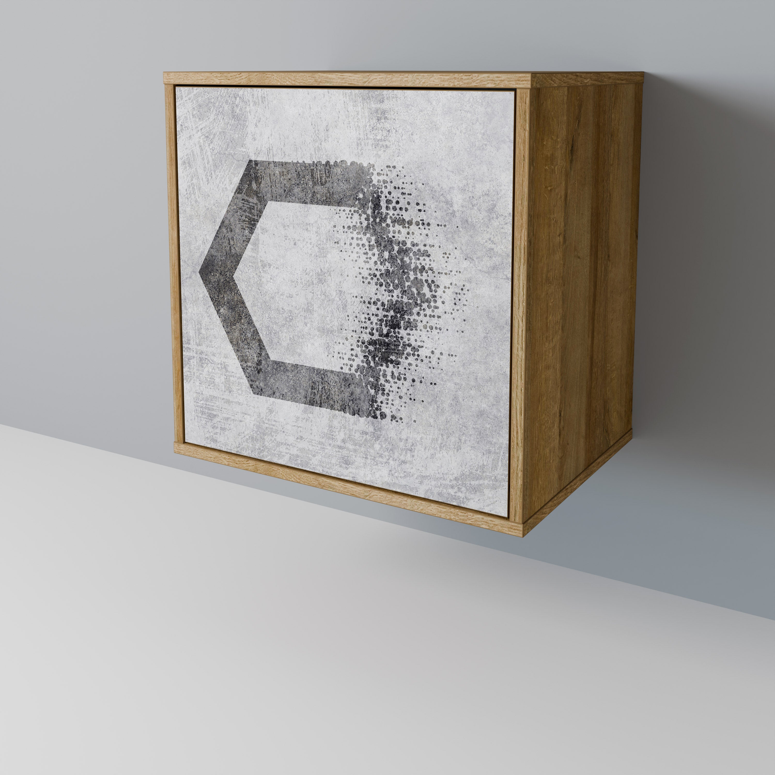 HEXAGONAL FIGURES 1-Door Sideboard