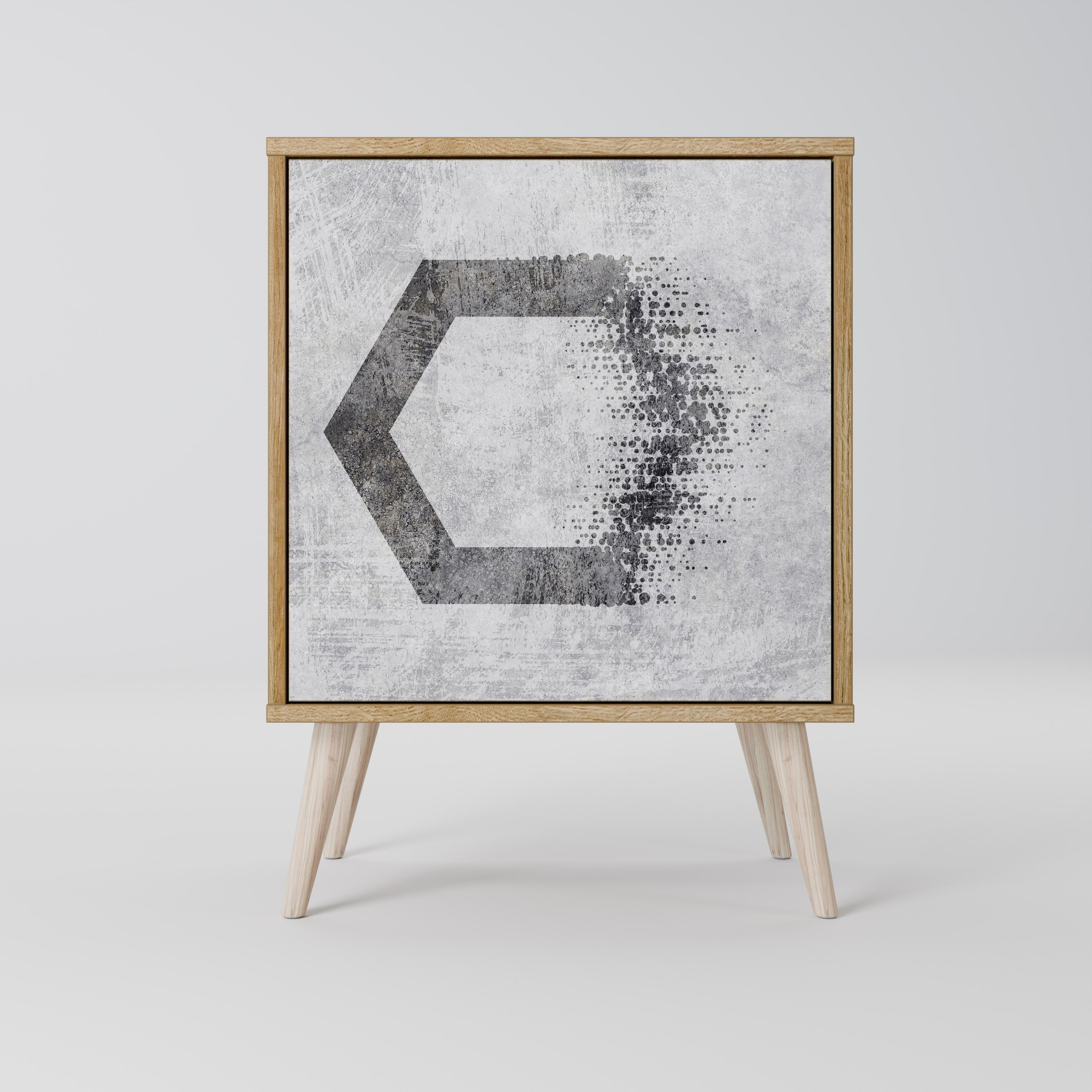 HEXAGONAL FIGURES 1-Door Sideboard