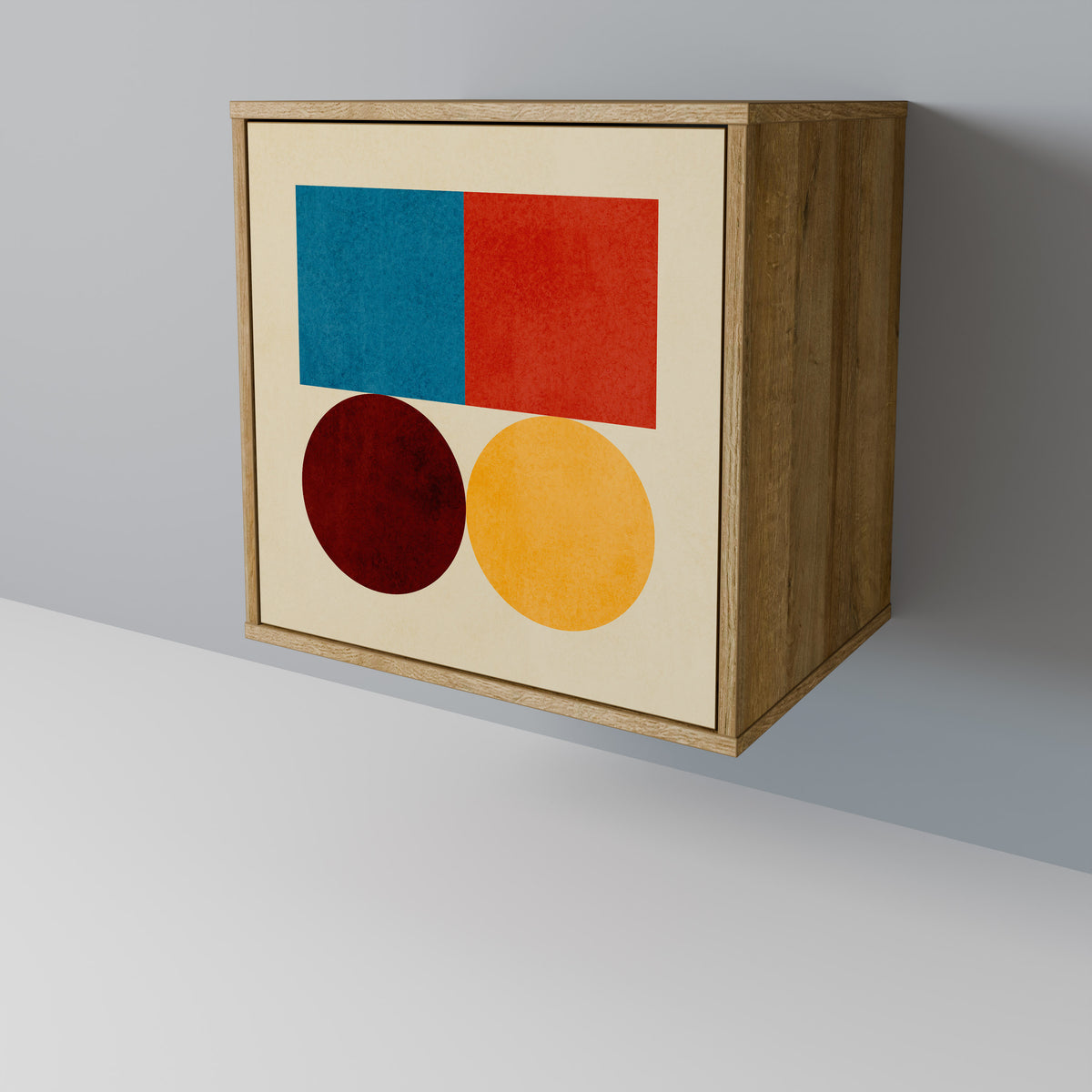GEOMETRIC PUZZLE Jednodveřová komoda