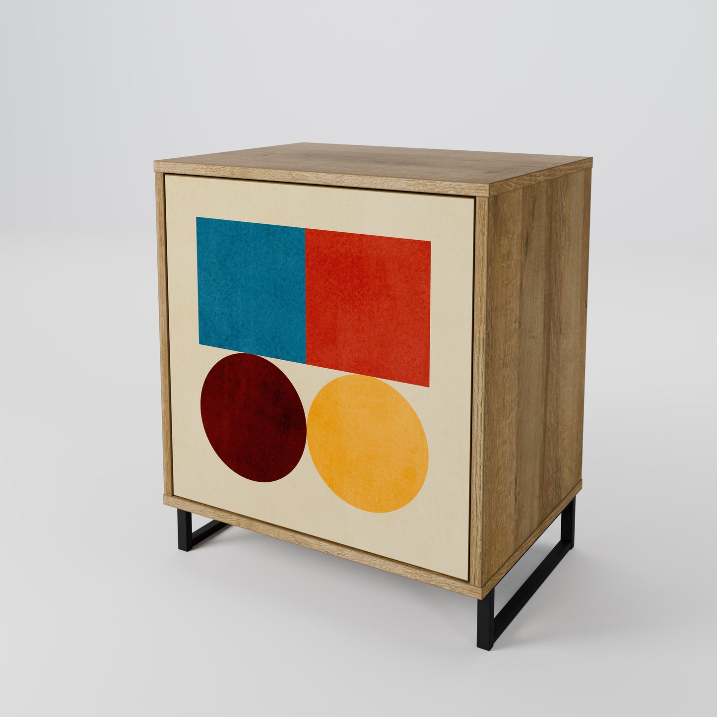GEOMETRIC PUZZLE Jednodveřová komoda
