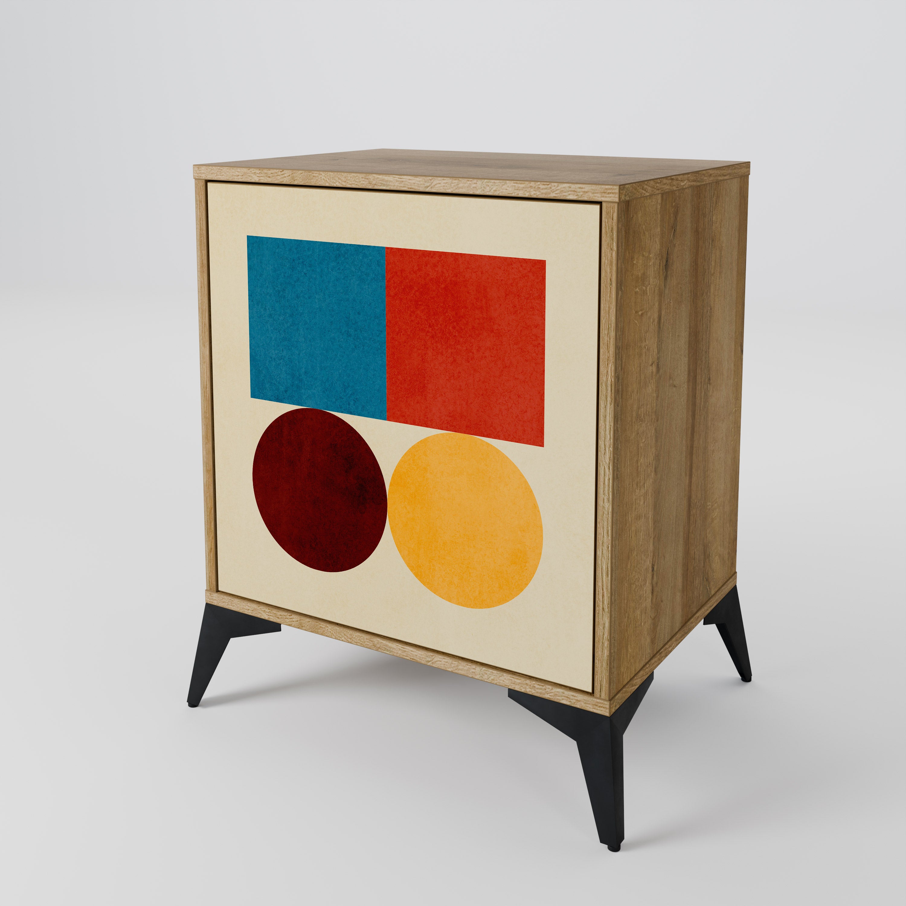 GEOMETRIC PUZZLE 1-Door Sideboard