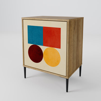 GEOMETRIC PUZZLE Jednodveřová komoda