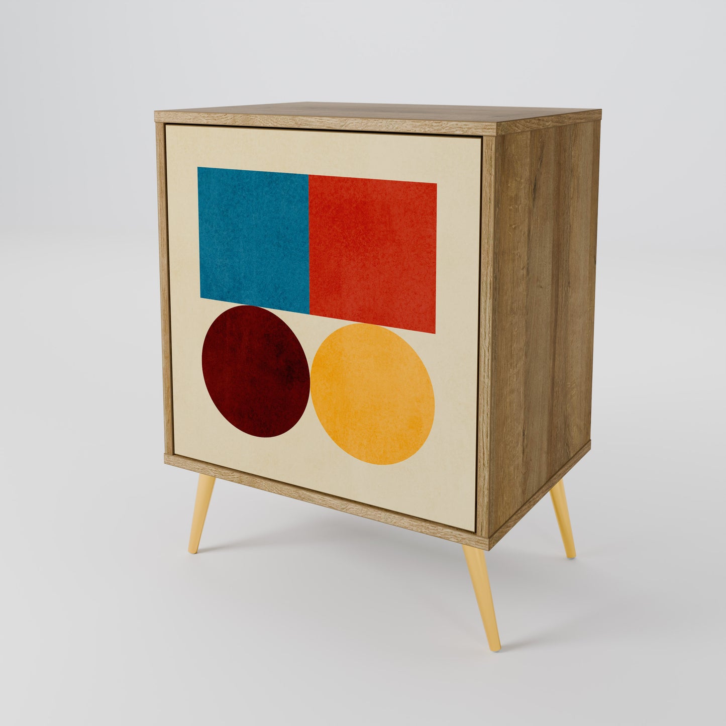 GEOMETRIC PUZZLE Jednodveřová komoda