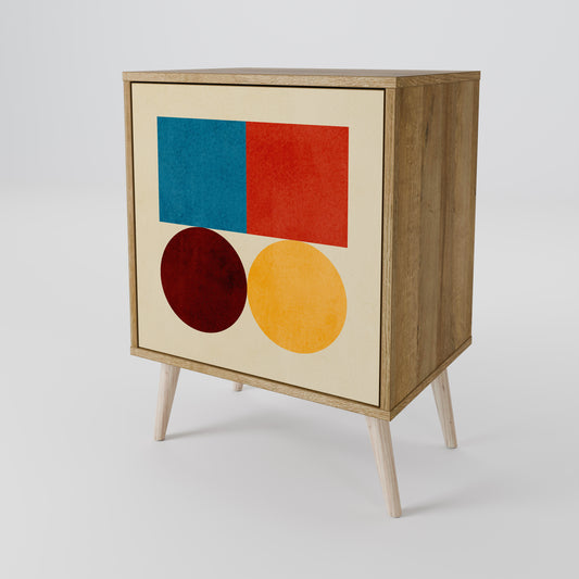 GEOMETRIC PUZZLE Jednodveřová komoda
