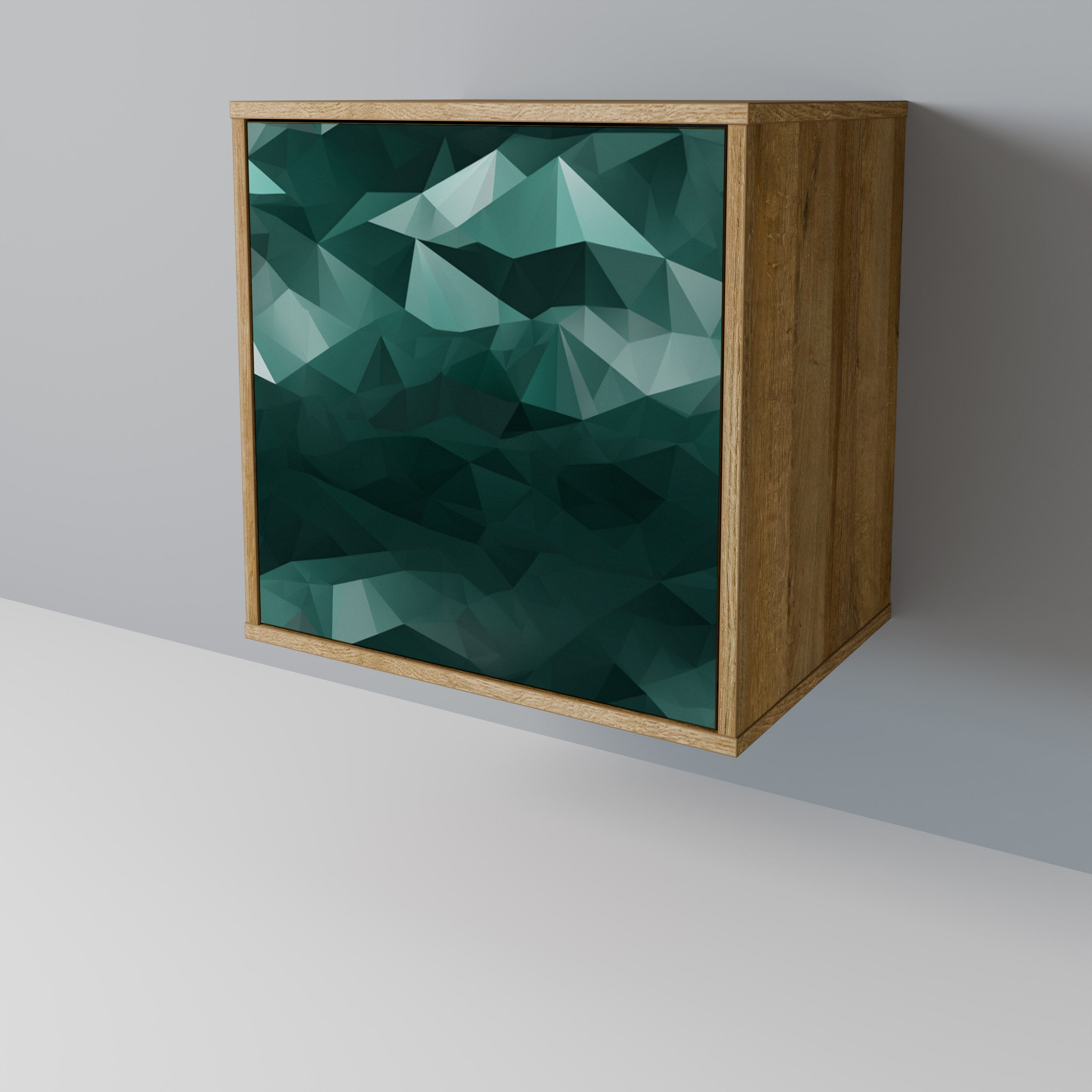 POLYGONAL FLOATING 1-Door Sideboard