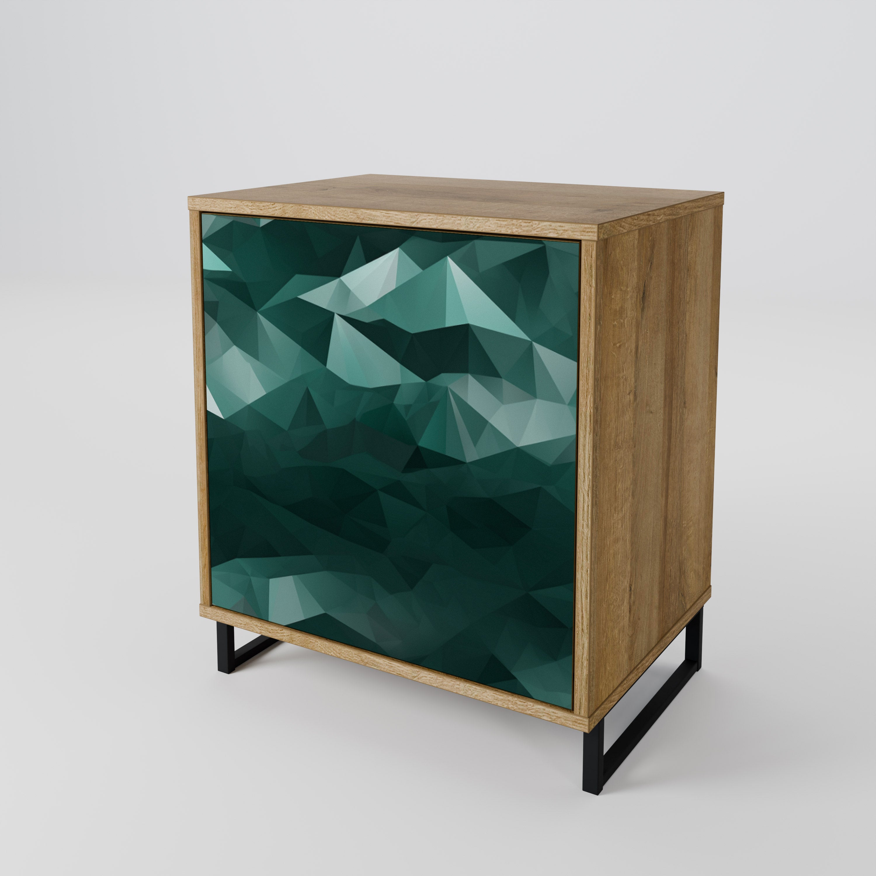 POLYGONAL FLOATING 1-Door Sideboard