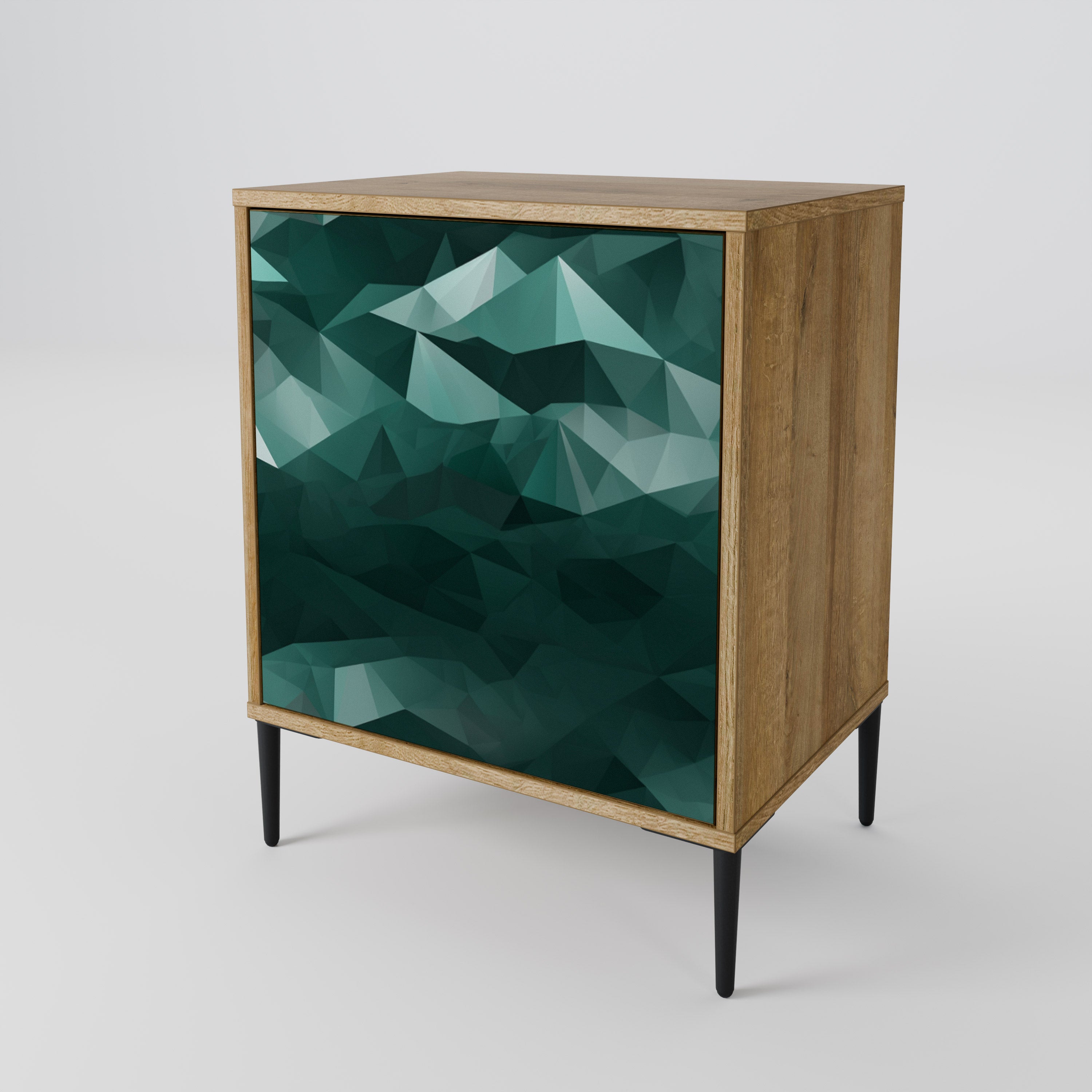 POLYGONAL FLOATING 1-Door Sideboard