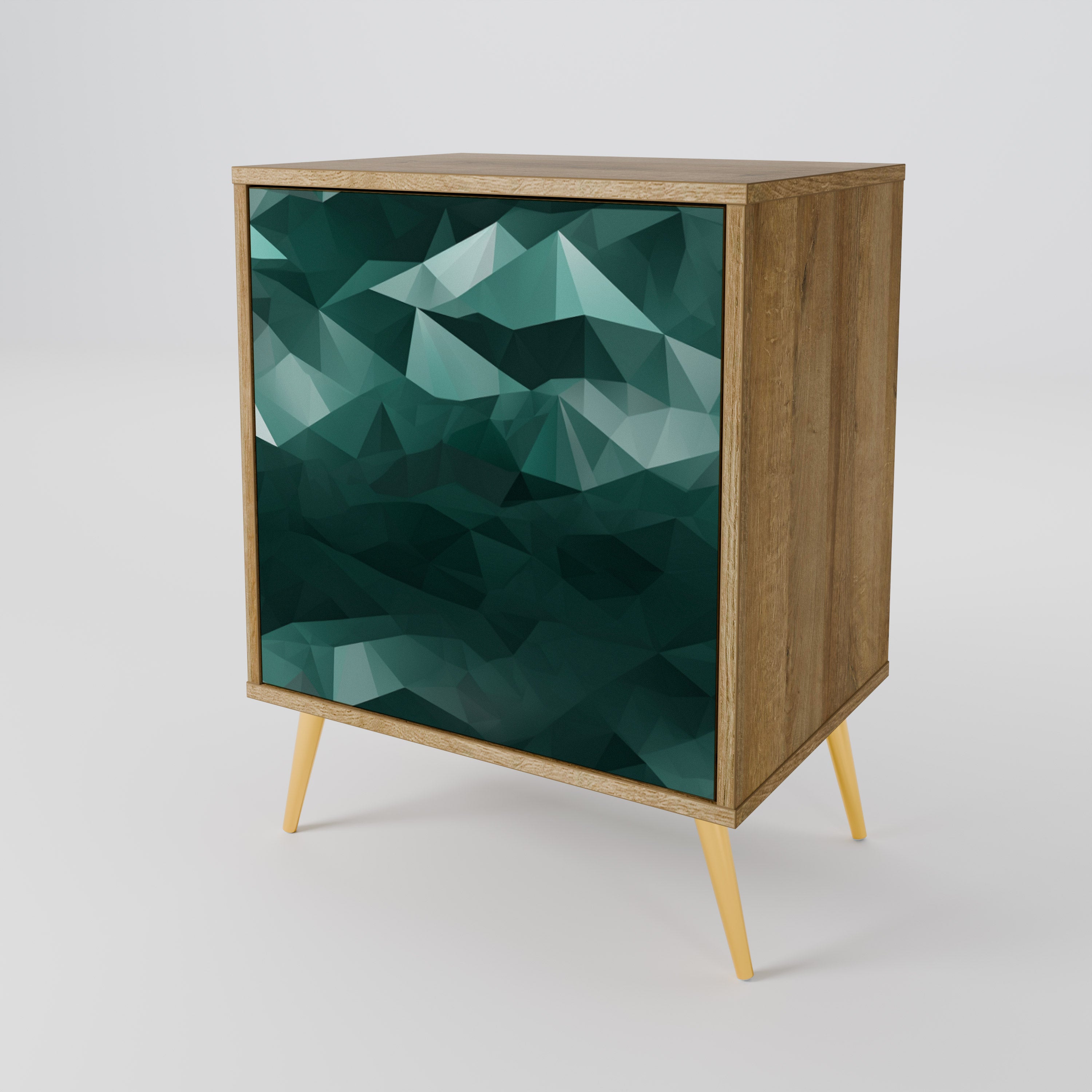 POLYGONAL FLOATING 1-Door Sideboard