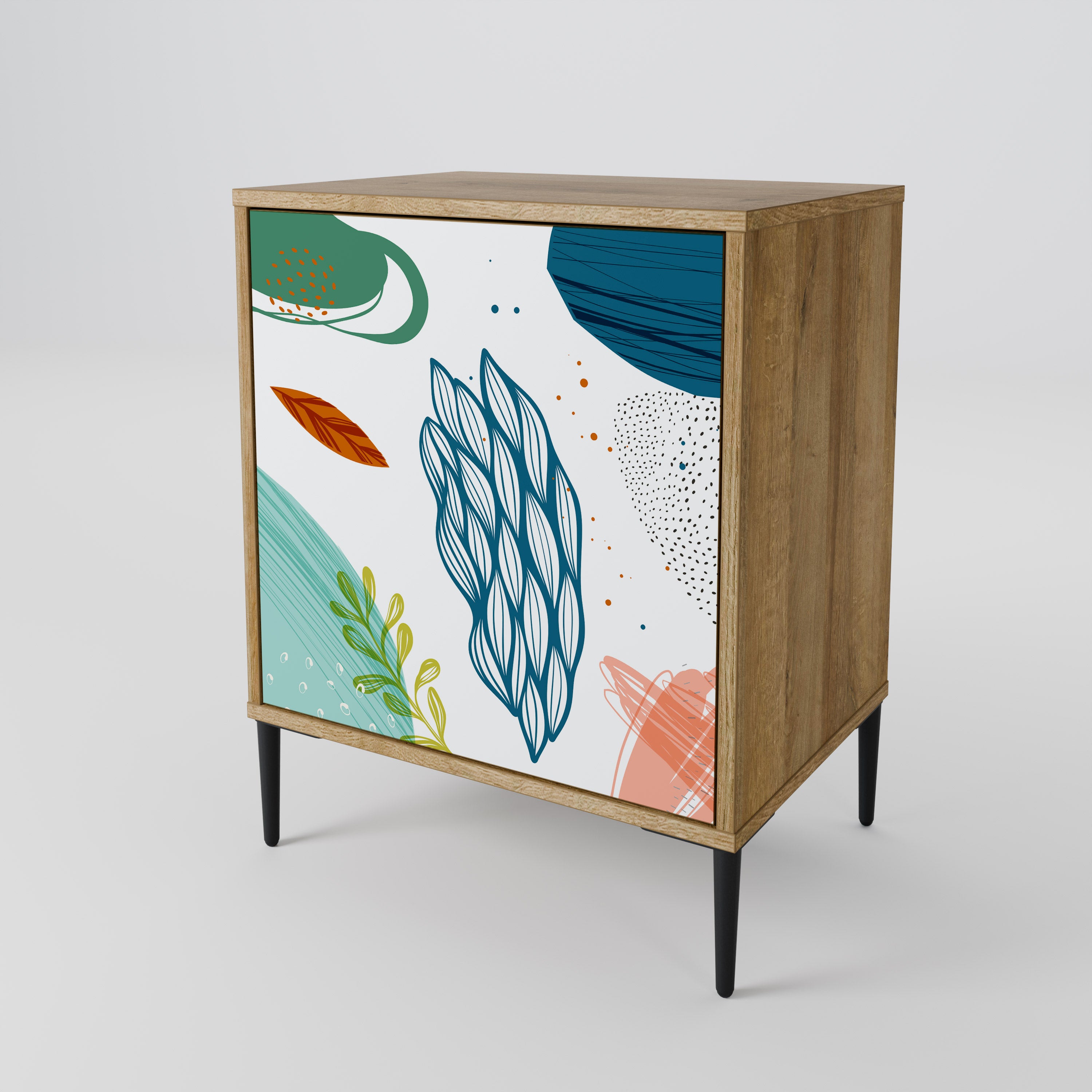 BOTANICAL HURRICANE 1-Door Sideboard