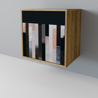 COLLAGE OF RECTANGLES Jednodveřová komoda