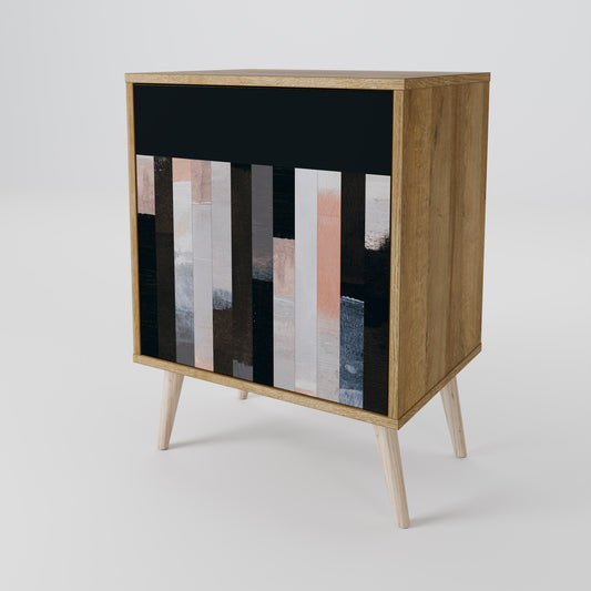 COLLAGE OF RECTANGLES Jednodveřová komoda
