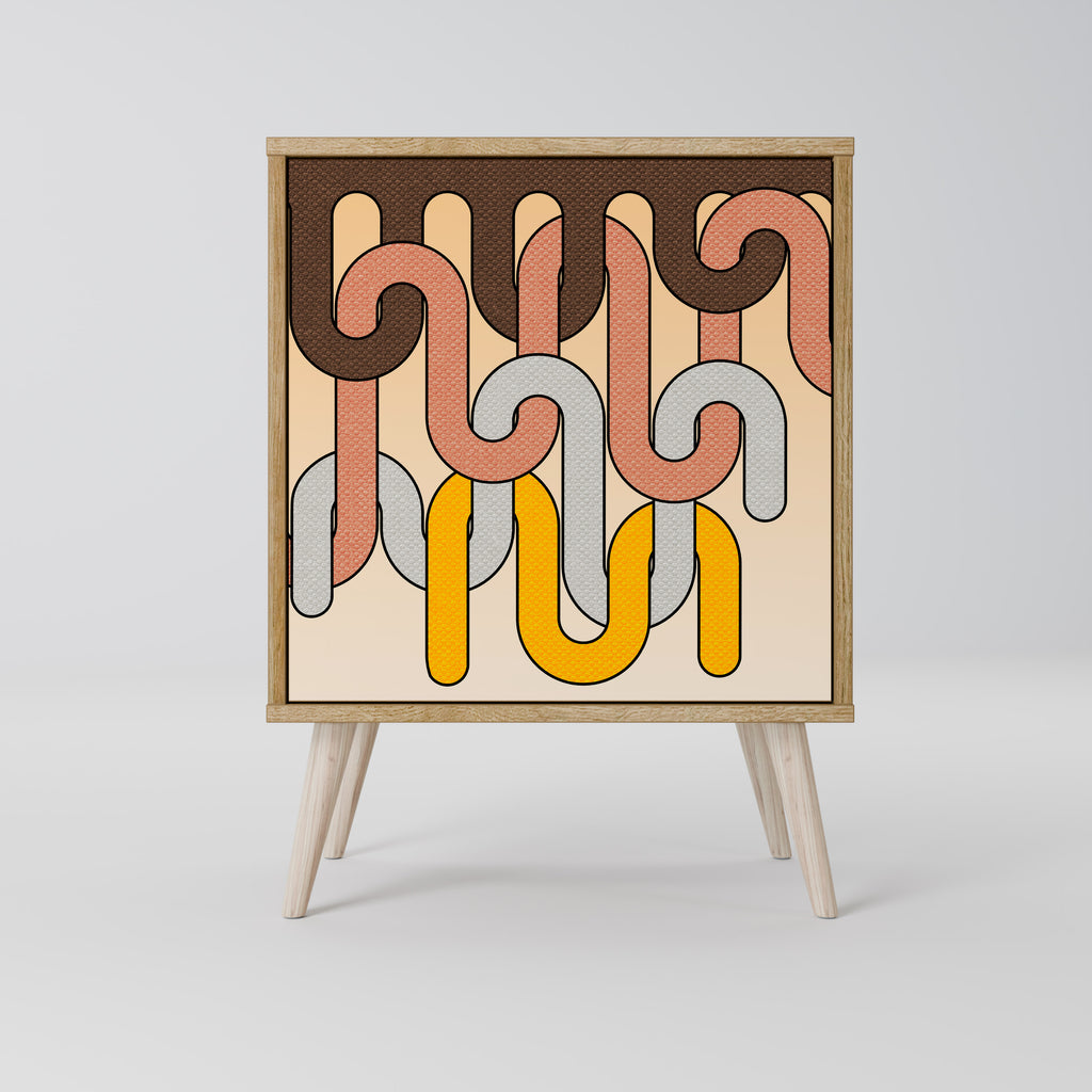 COLORFUL STRINGS Jednodveřová komoda