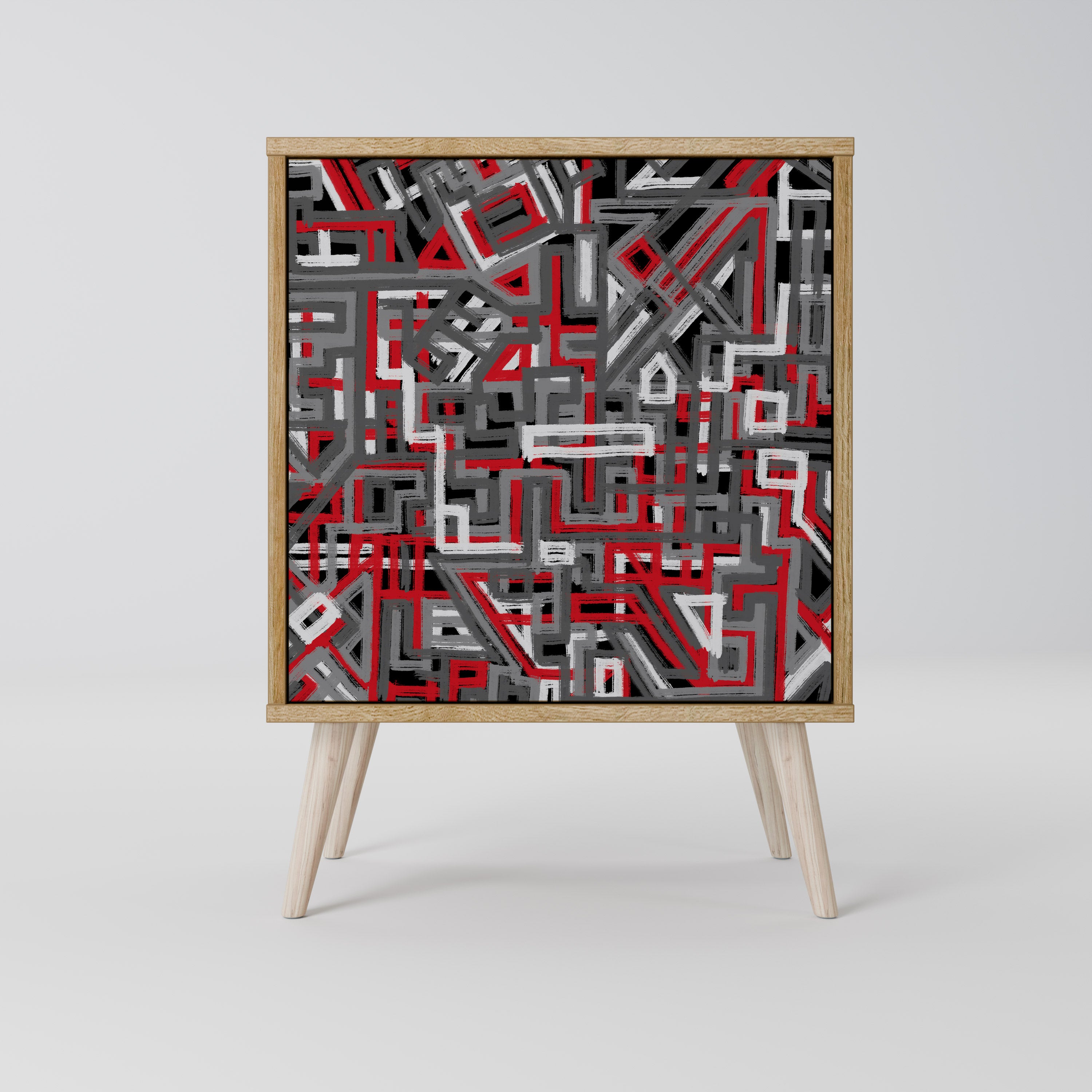 BROKEN LINES 1-Door Sideboard