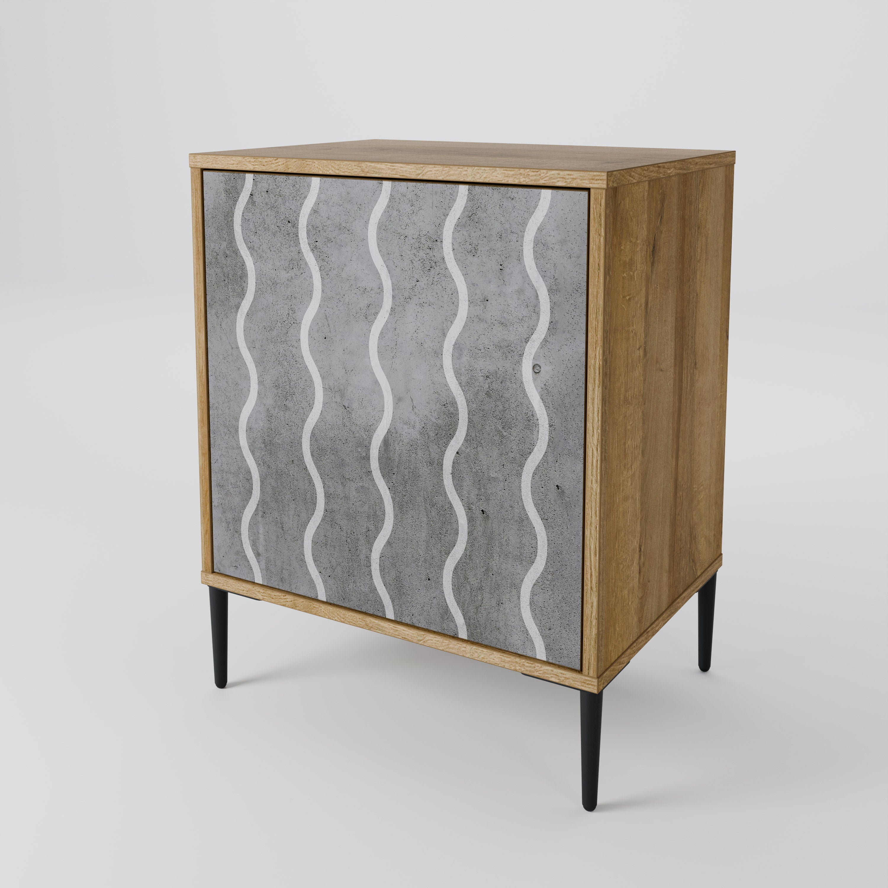 WAVES OF CONCRETE 1-Door Sideboard