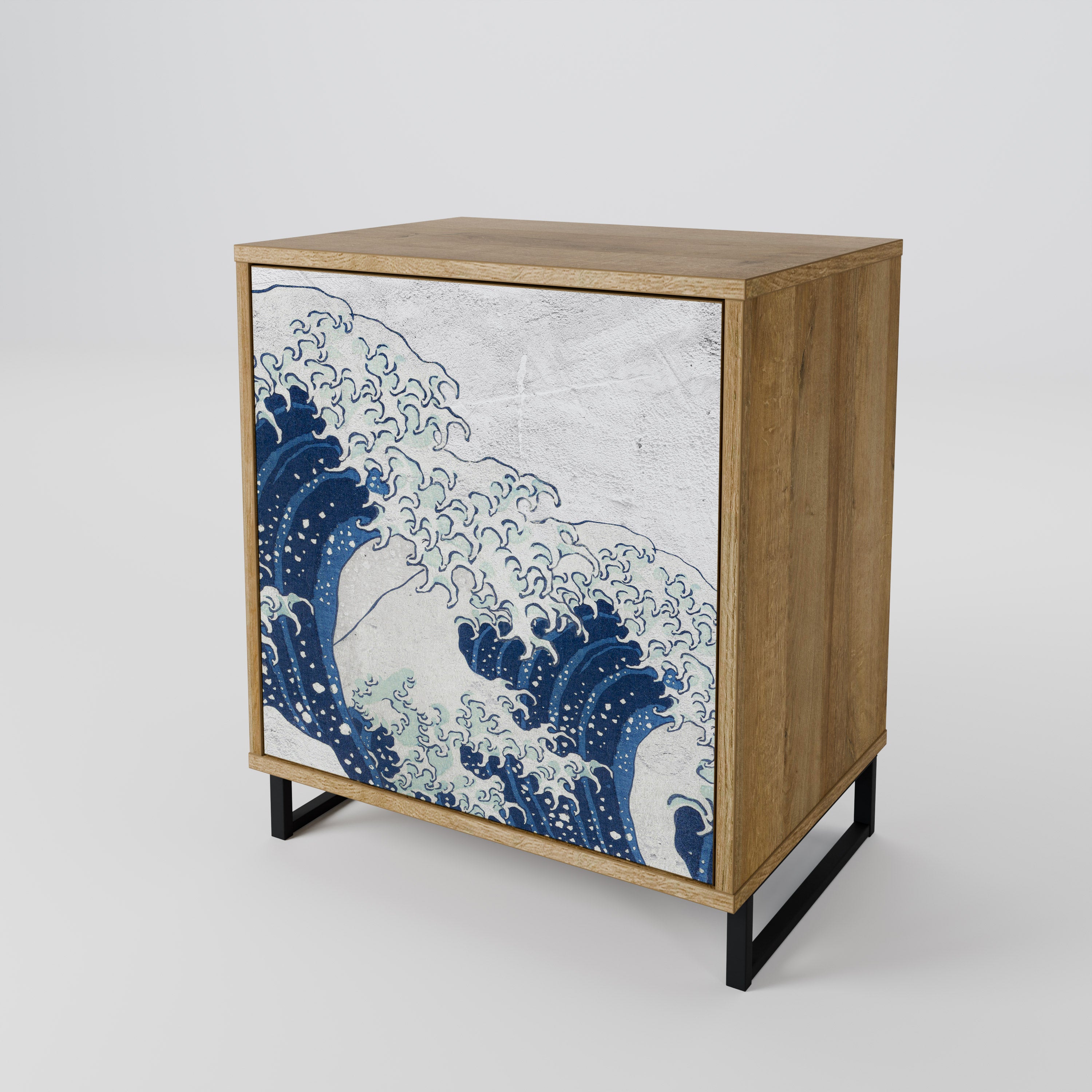 THE GREAT WAVE AT KANAGAWA 1-Door Sideboard