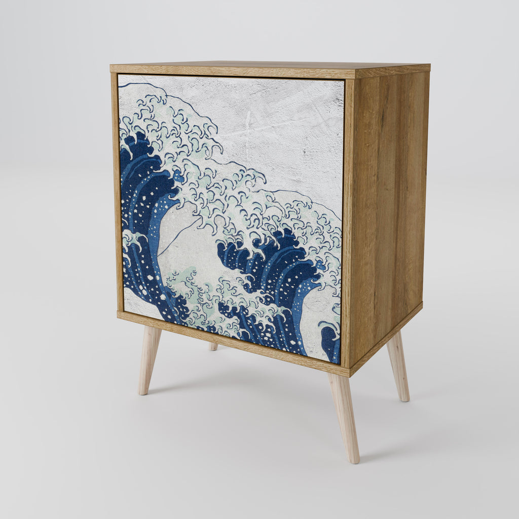 THE GREAT WAVE AT KANAGAWA 1-Door Sideboard
