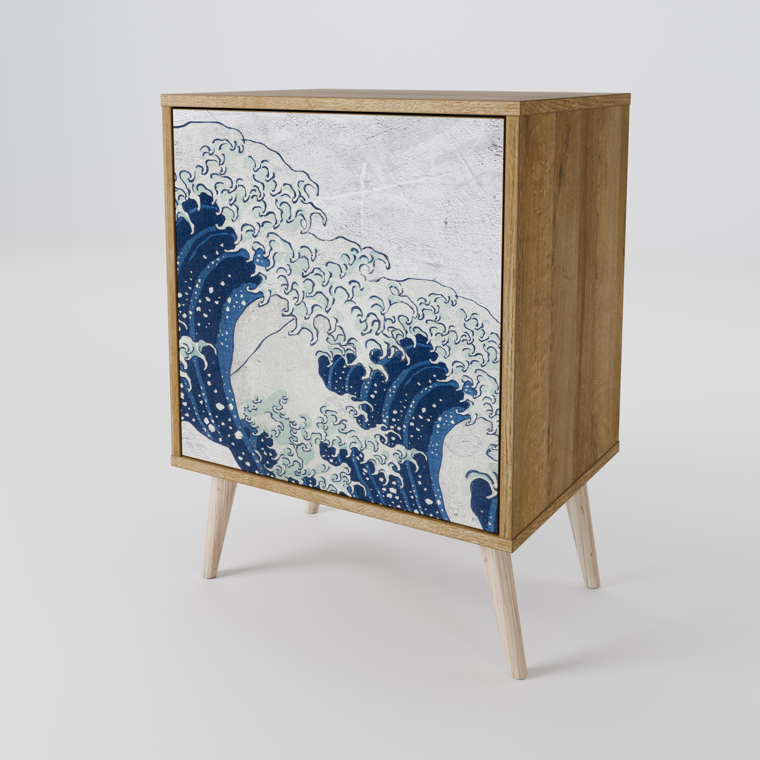 THE GREAT WAVE AT KANAGAWA 1-Door Sideboard