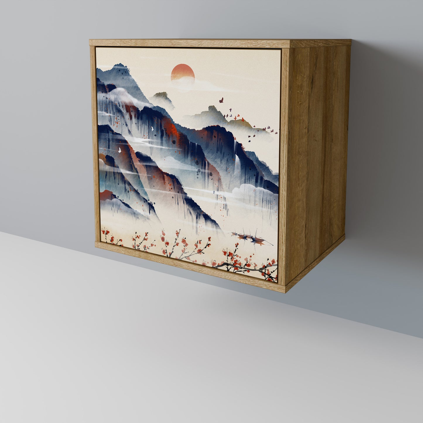 JAPANESE LANDSCAPE Jednodveřová komoda