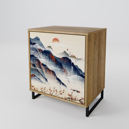 JAPANESE LANDSCAPE Jednodveřová komoda