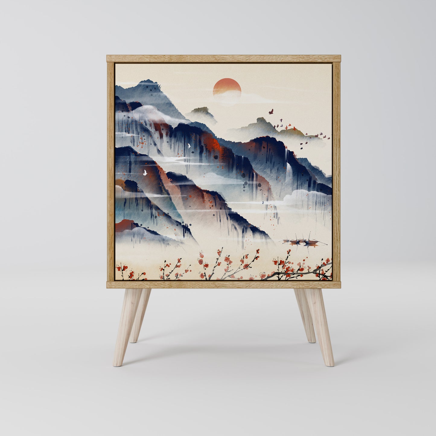 JAPANESE LANDSCAPE Jednodveřová komoda