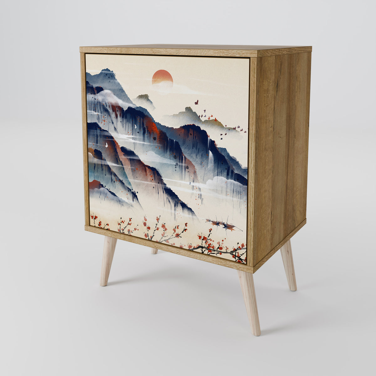 JAPANESE LANDSCAPE Jednodveřová komoda