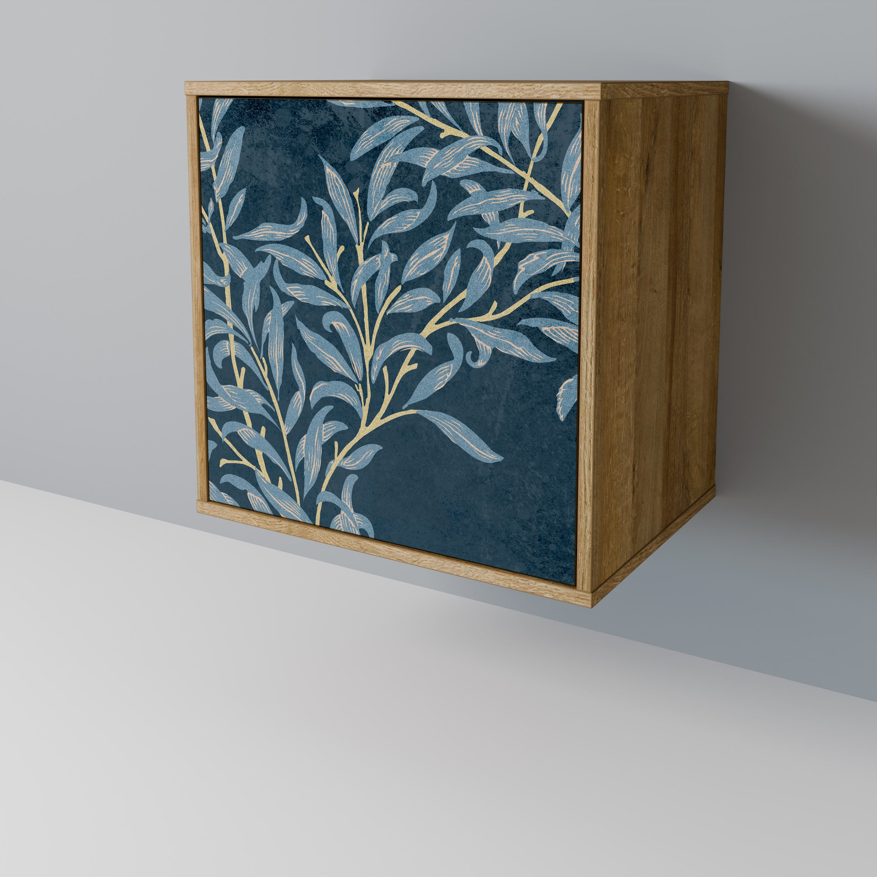 BLUE LEAVES 1-Door Sideboard