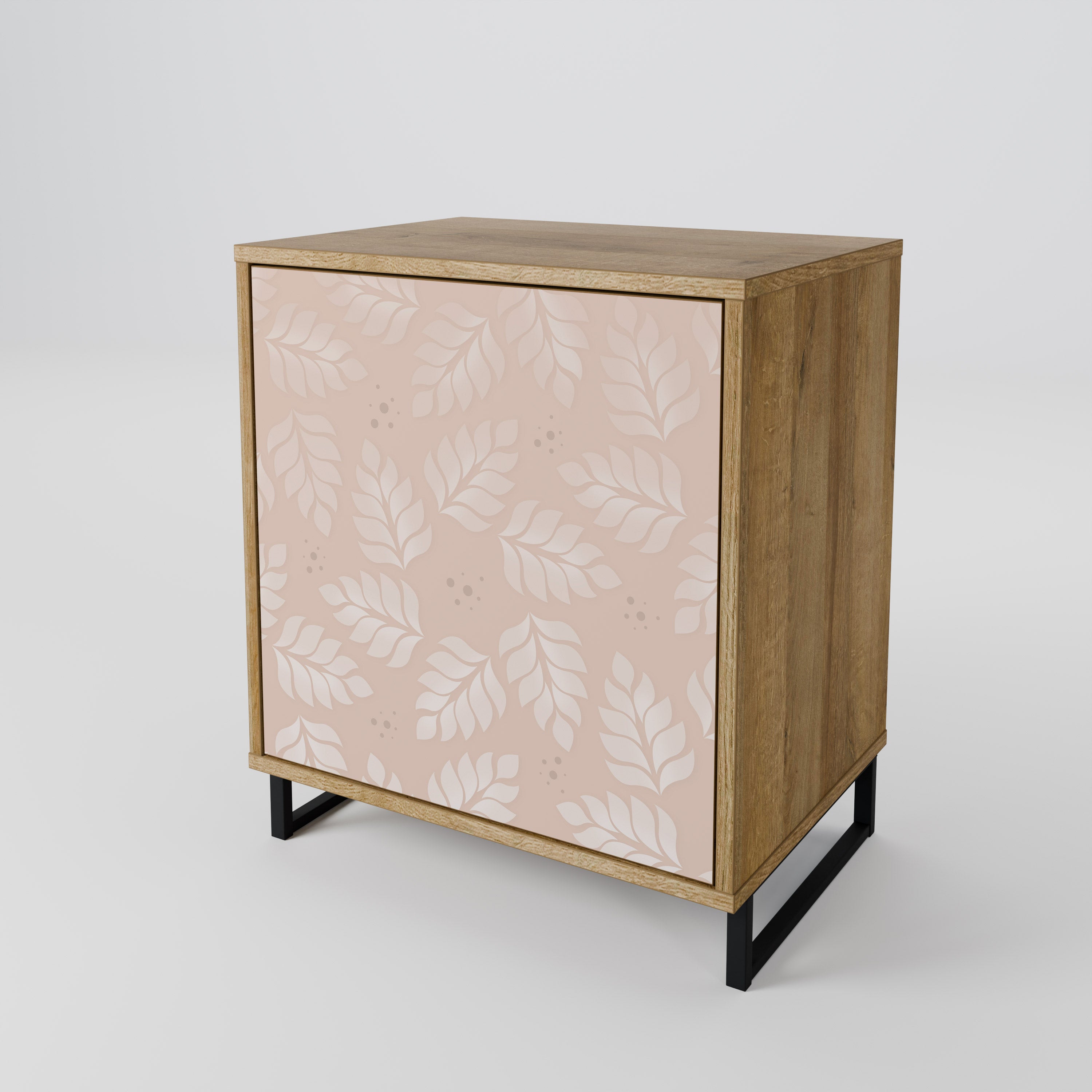 LEAVES ON BEIGE 1-Door Sideboard