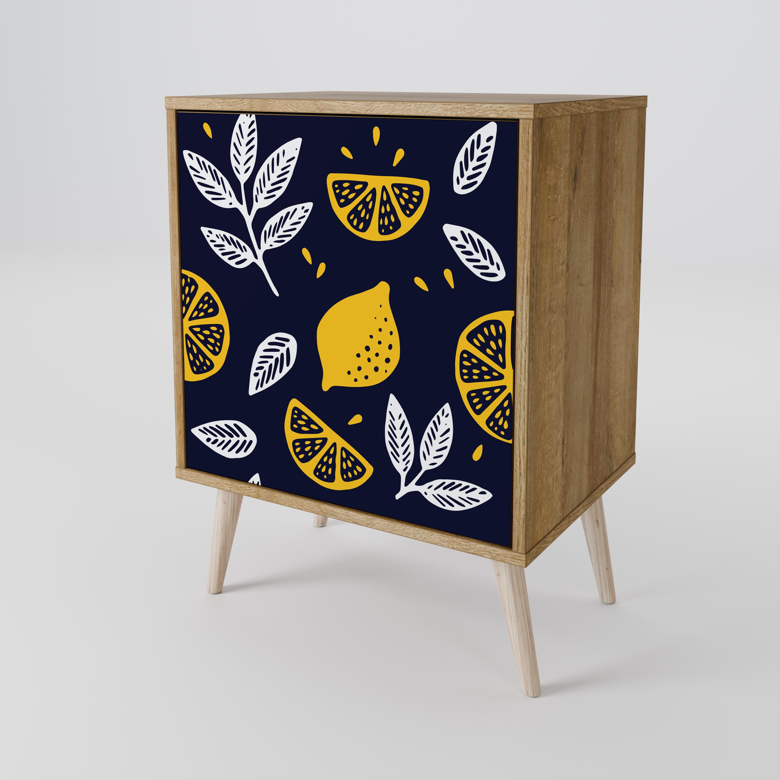 CITRUS BLACK AND WHITE 1-Door Sideboard