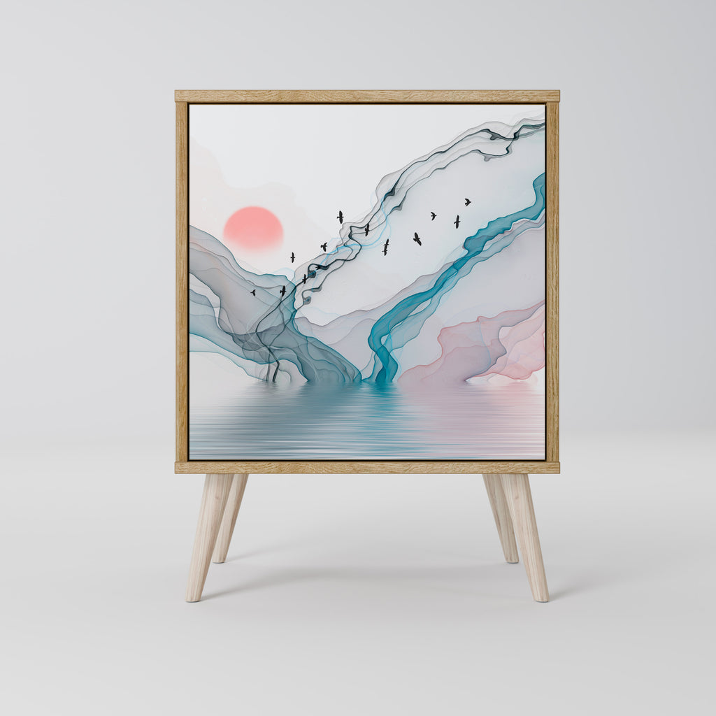 VELVET CROSSING Jednodveřová komoda