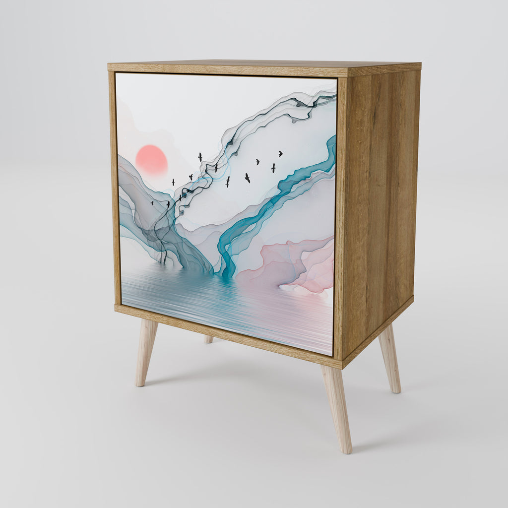 VELVET CROSSING Jednodveřová komoda