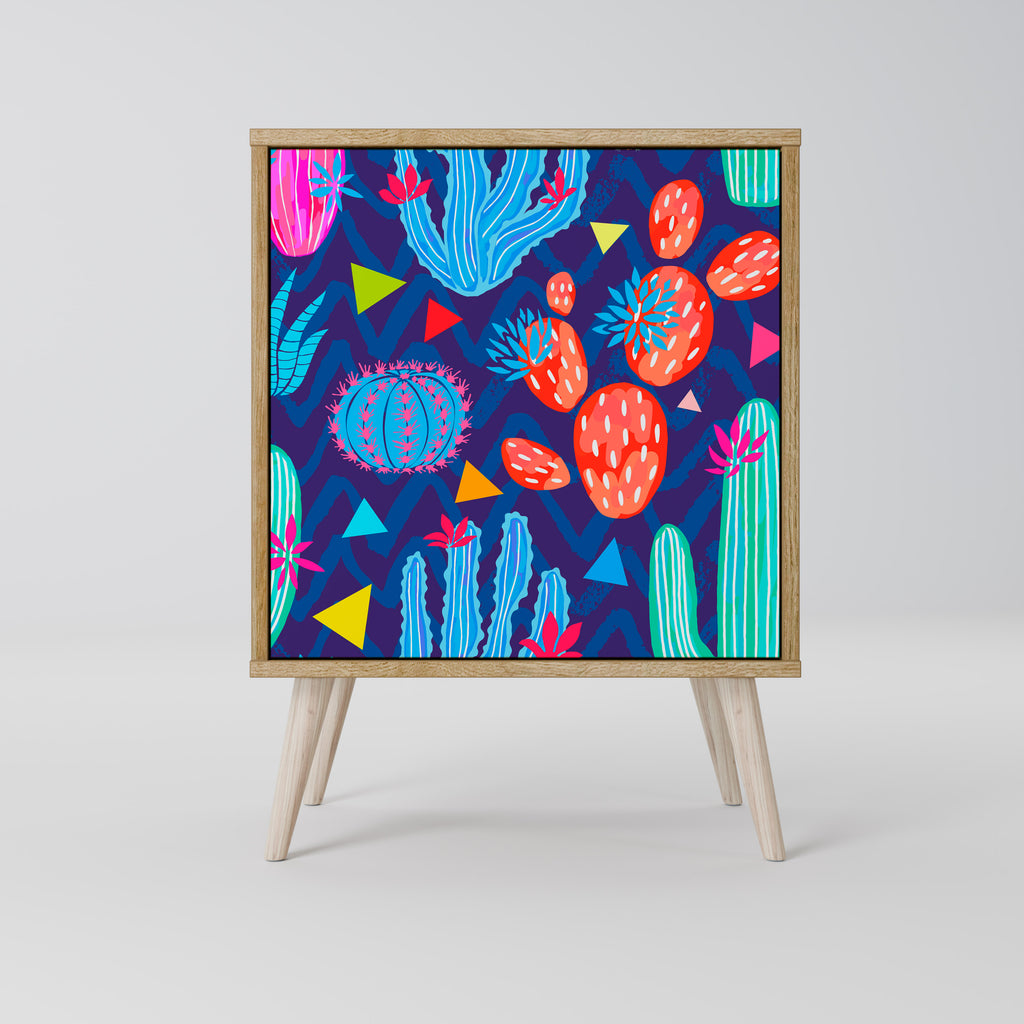 CACTUS VIBES Jednodveřová komoda