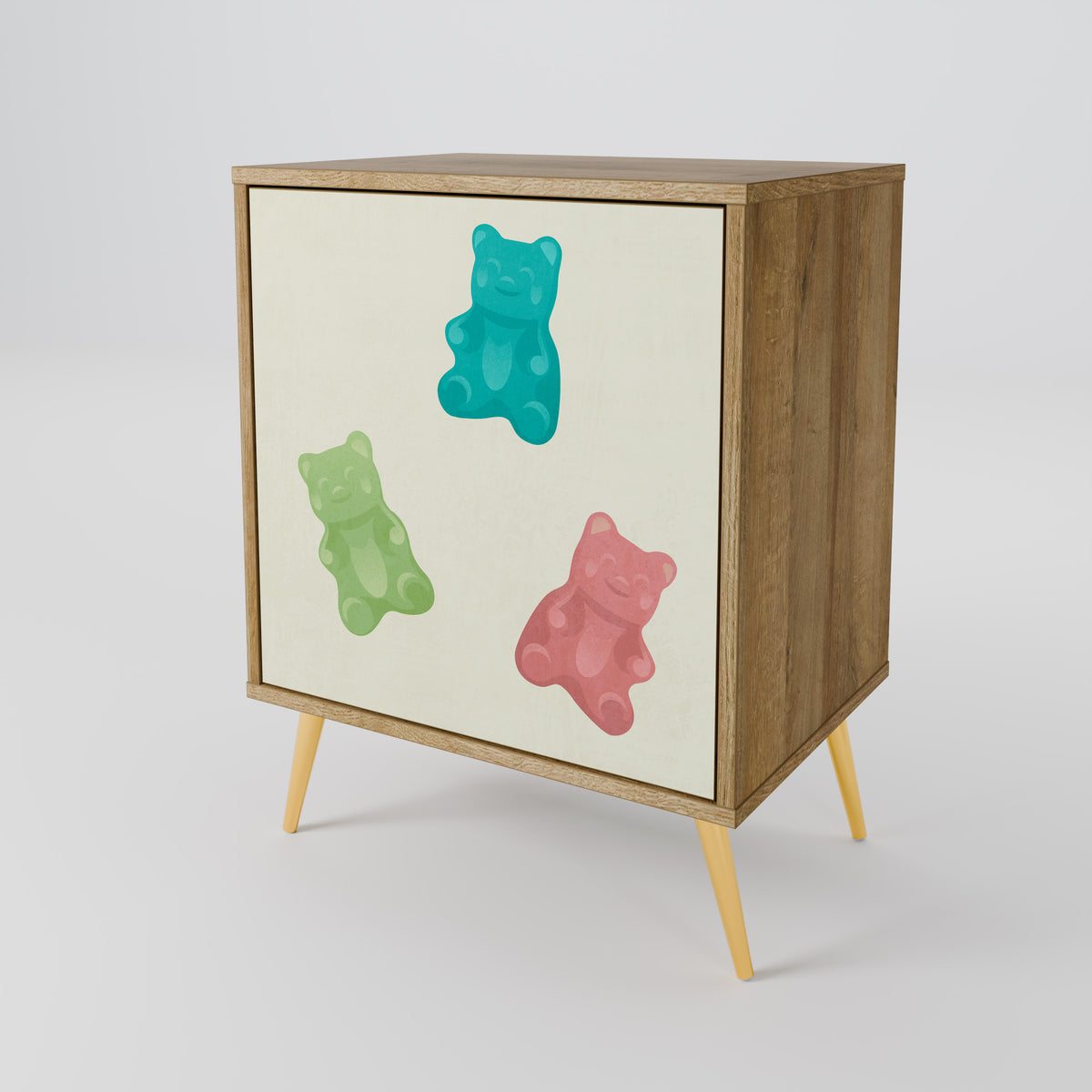 GUMMY BEARS Jednodveřová komoda
