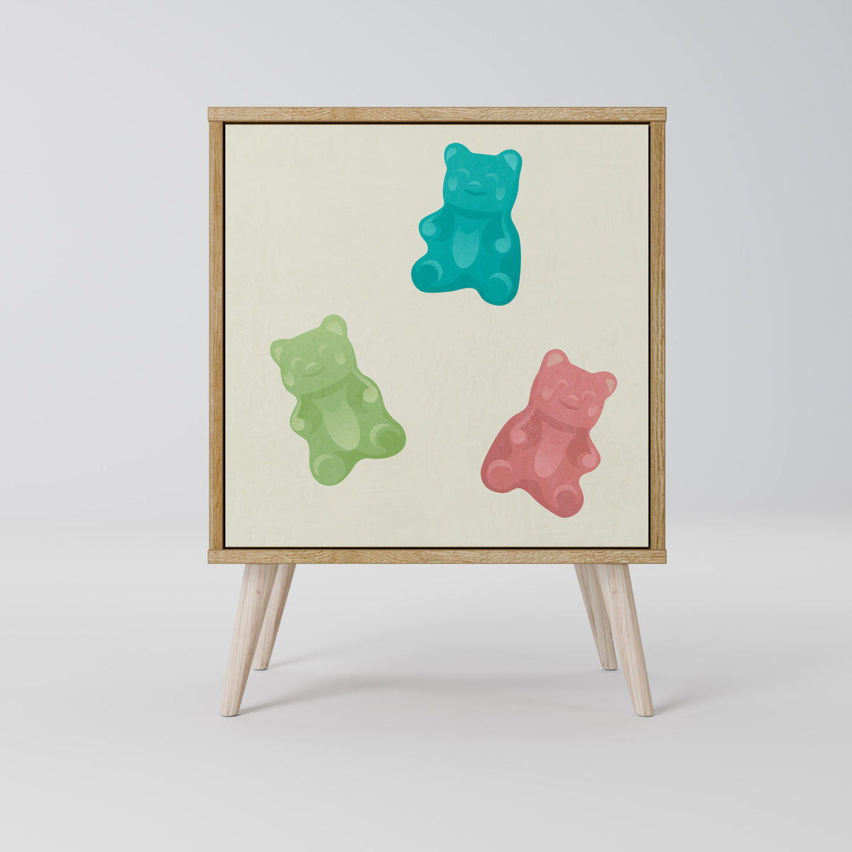 GUMMY BEARS Jednodveřová komoda